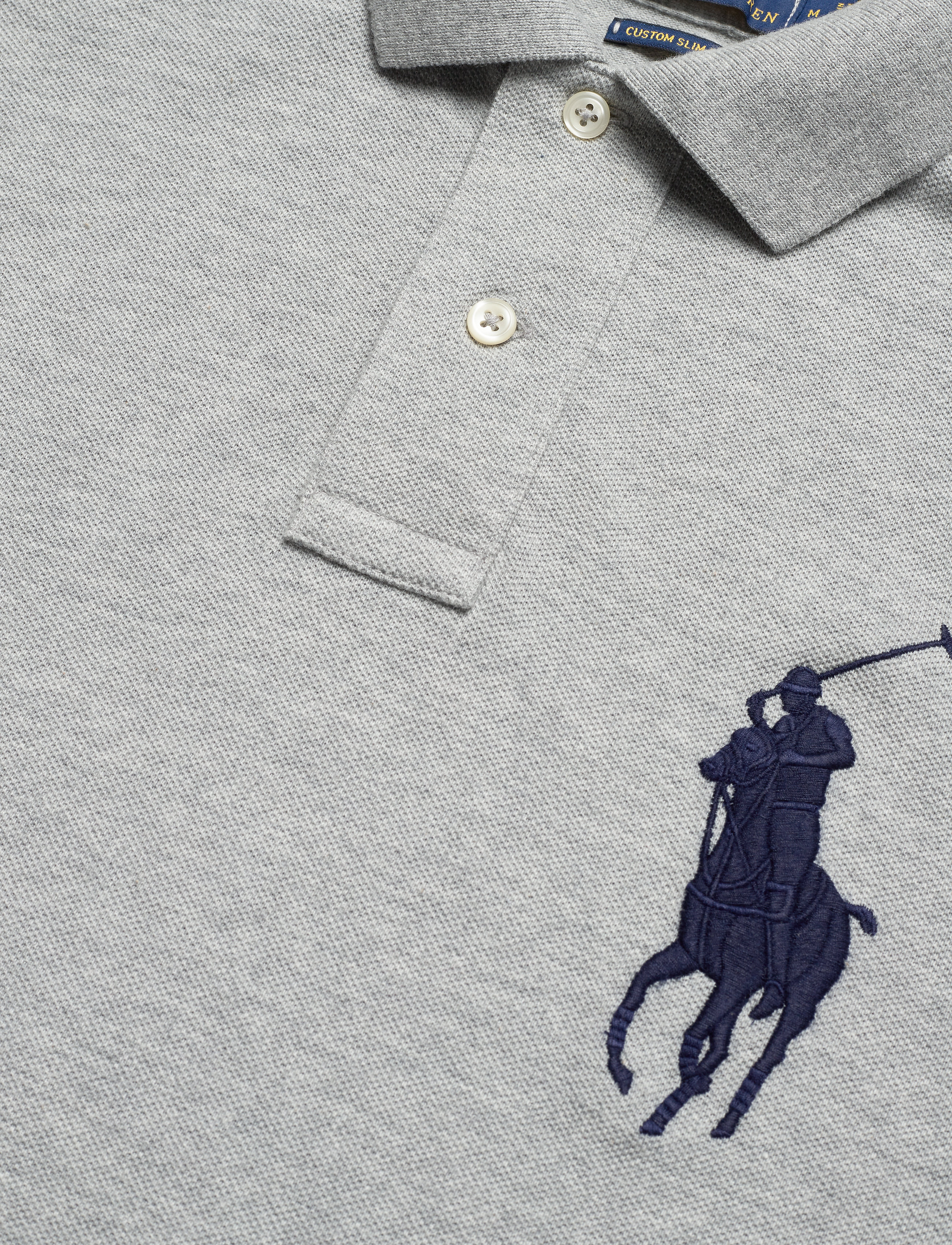 Polo Ralph Lauren - Custom Slim Fit Mesh Polo - andover heather - 3