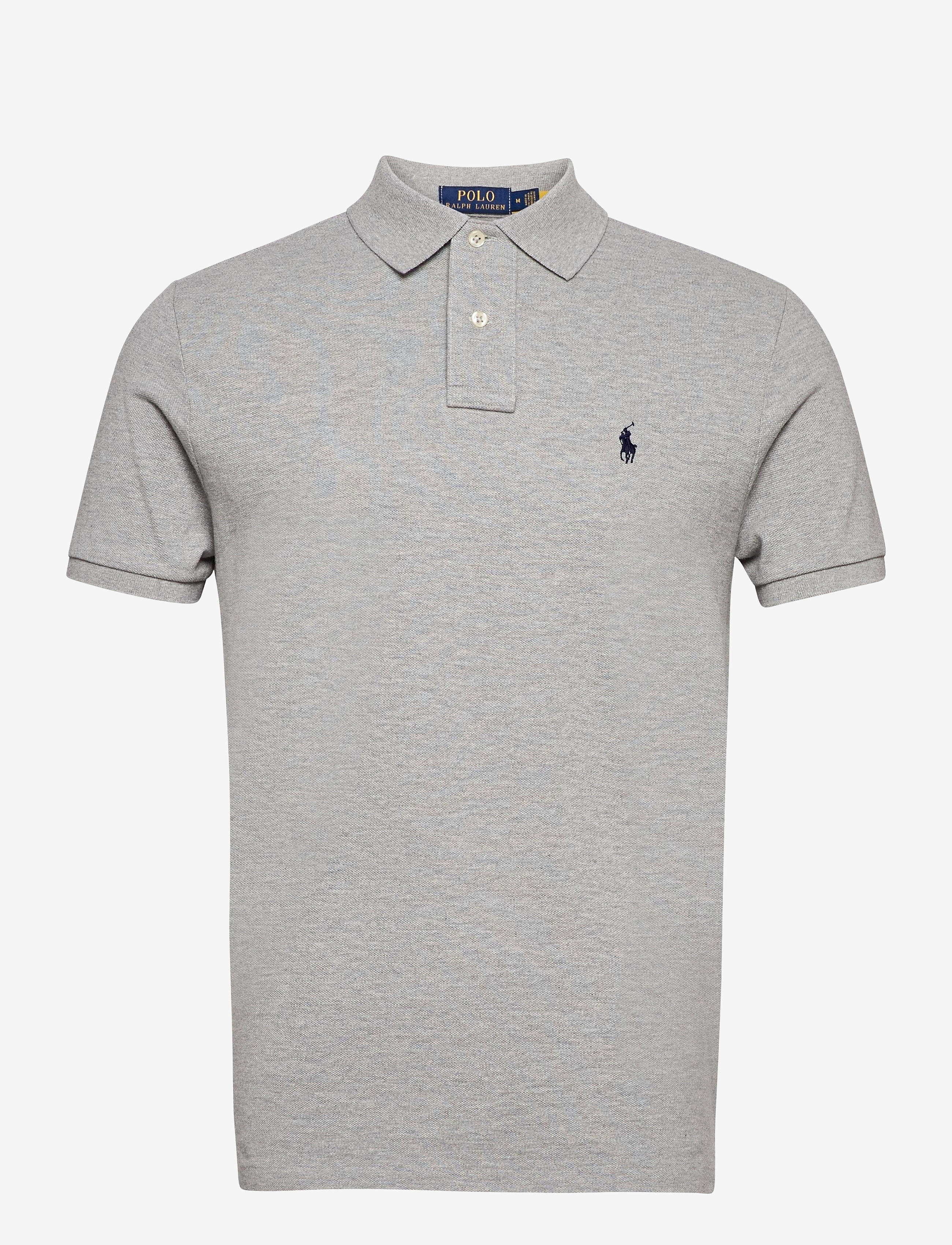 The Iconic Mesh Polo Shirt - ANDOVER HEATHER/C