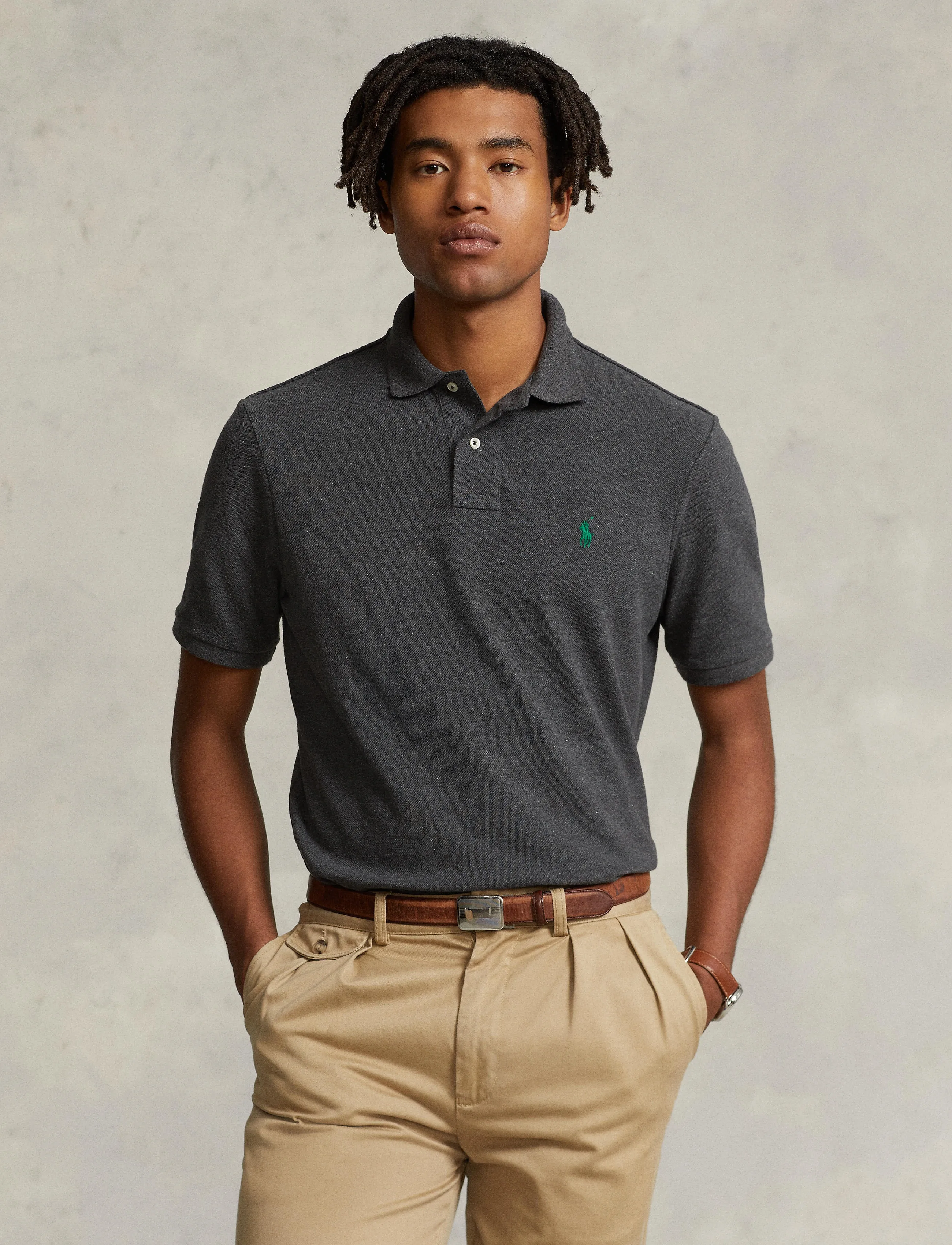 Polo Ralph Lauren - BASIC MESH-SSL-KNT - lühikeste varrukatega polod - barclay heather/c - 3