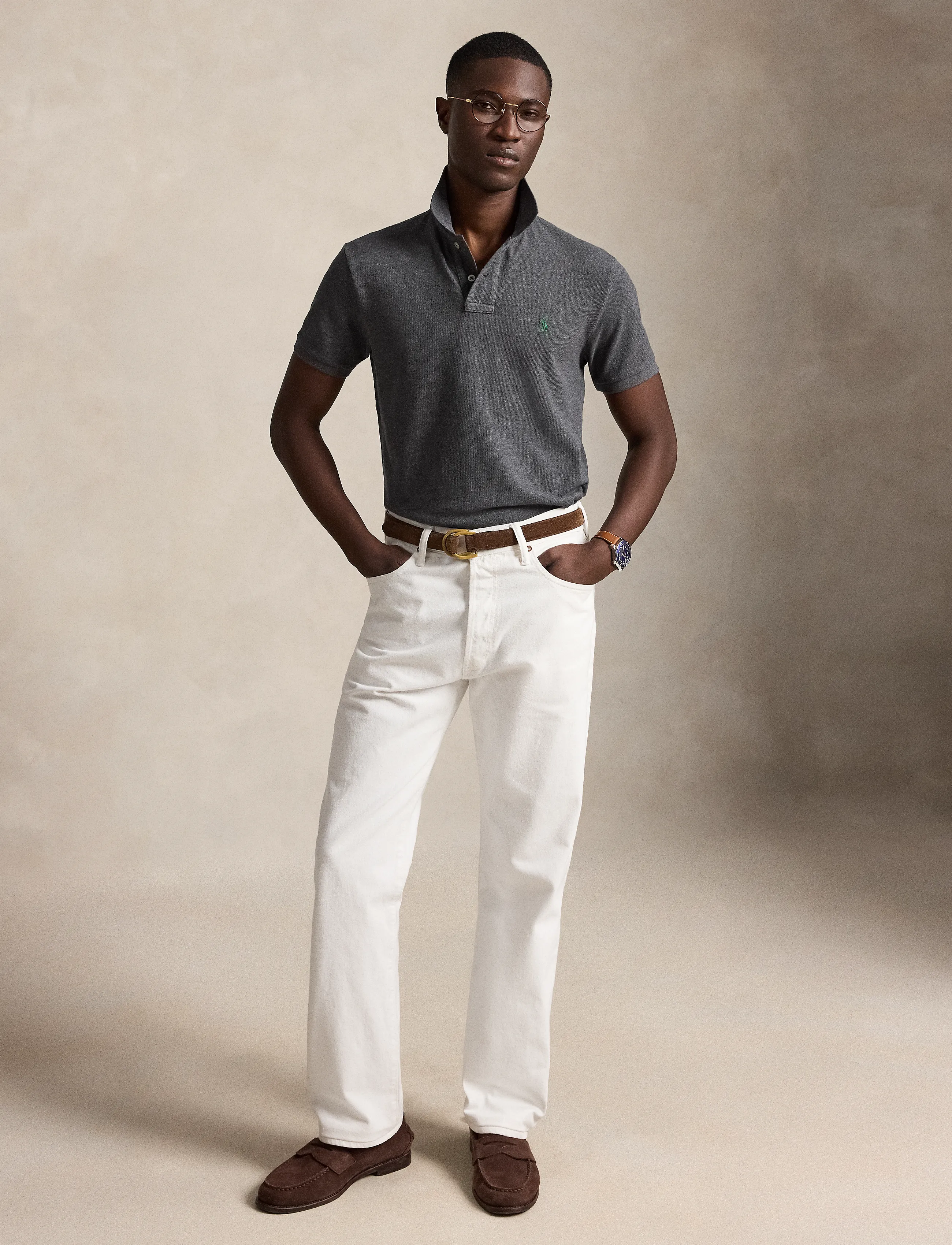 Polo Ralph Lauren - BASIC MESH-SSL-KNT - kurzärmelig - barclay heather/c - 5