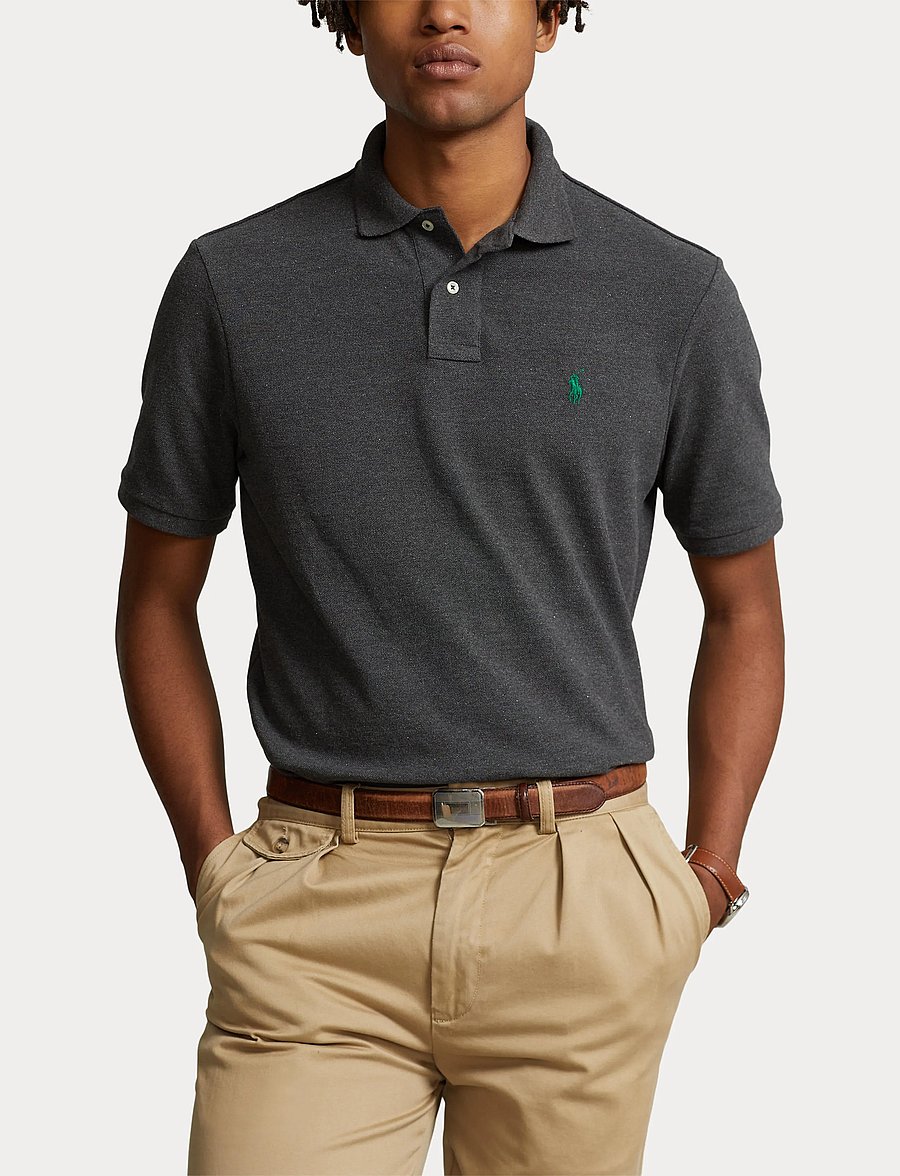 Polo Ralph Lauren - The Iconic Mesh Polo Shirt - kurzärmelig - barclay heather/c - 5