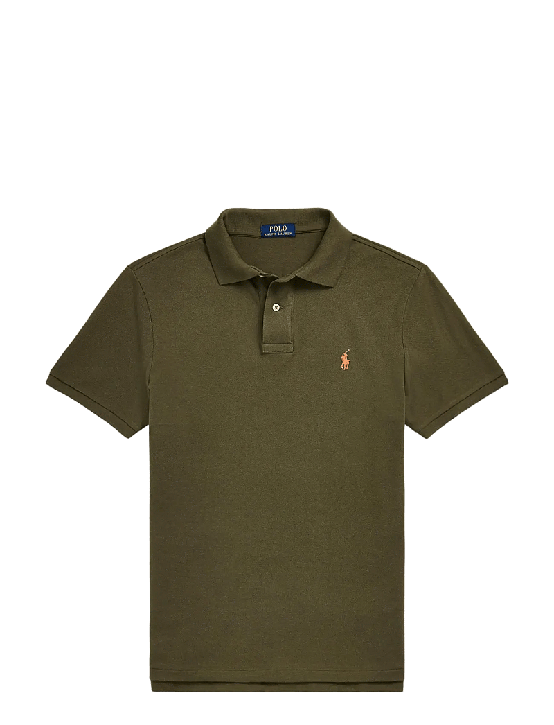 Polo Ralph Lauren - BASIC MESH-SSL-KNT - kortærmede poloer - canopy olive/c222 - 1