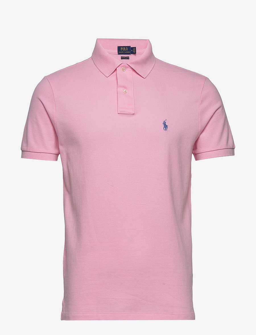Polo Ralph Lauren - The Iconic Custom Slim Fit Mesh Polo - kortærmede poloer - carmel pink/c7349 - 1
