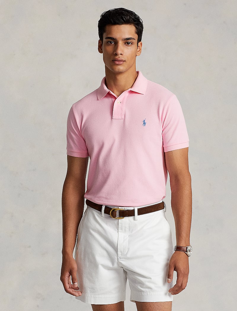Polo Ralph Lauren - BASIC MESH-SSL-KNT - kortærmede poloer - carmel pink/c7349 - 0