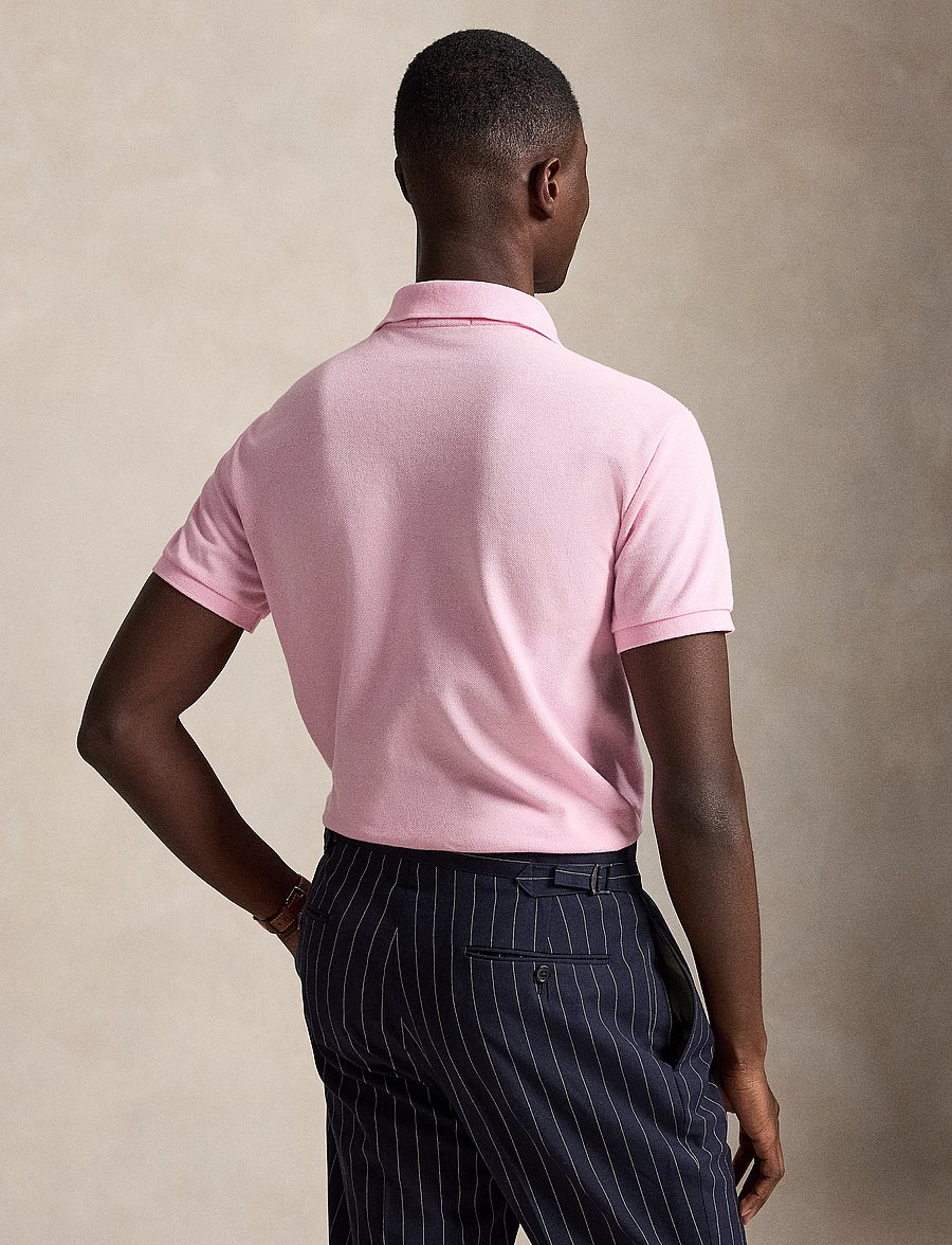 Polo Ralph Lauren - The Iconic Custom Slim Fit Mesh Polo - kortærmede poloer - carmel pink/c7349 - 3