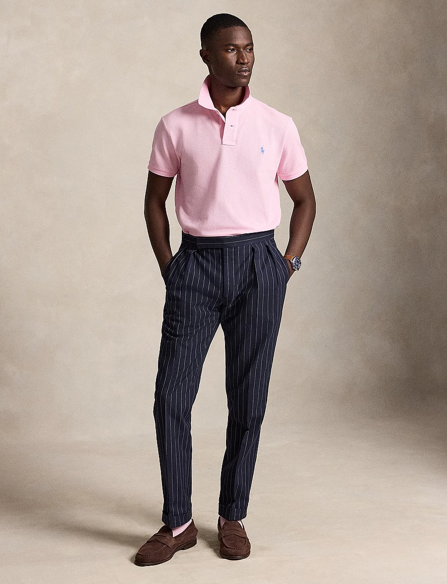 Polo Ralph Lauren - The Iconic Custom Slim Fit Mesh Polo - kortærmede poloer - carmel pink/c7349 - 5