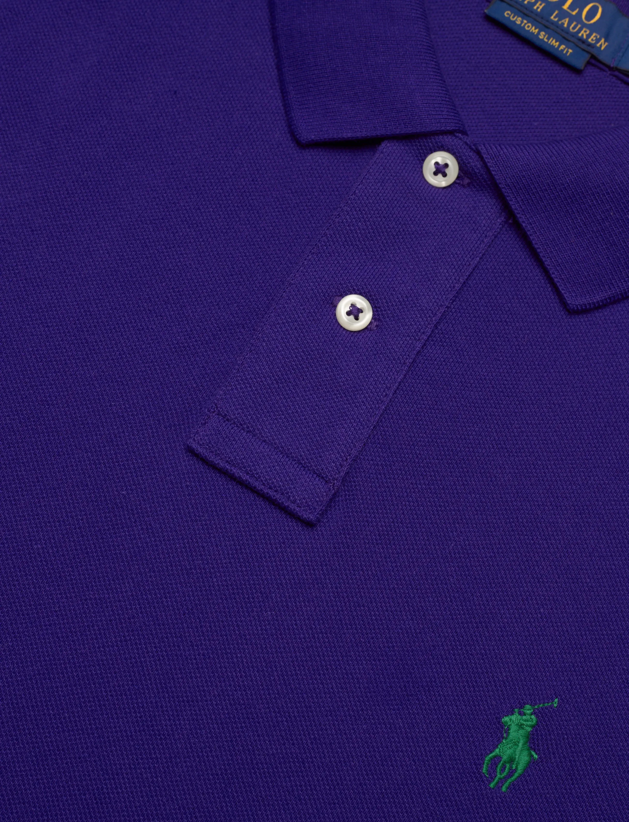 Polo Ralph Lauren - The Iconic Custom Slim Fit Mesh Polo - kurzärmelig - chalet purple/c52 - 2