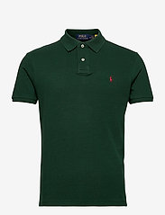 Custom Slim Fit Mesh Polo Shirt - COLLEGE GREEN/C39