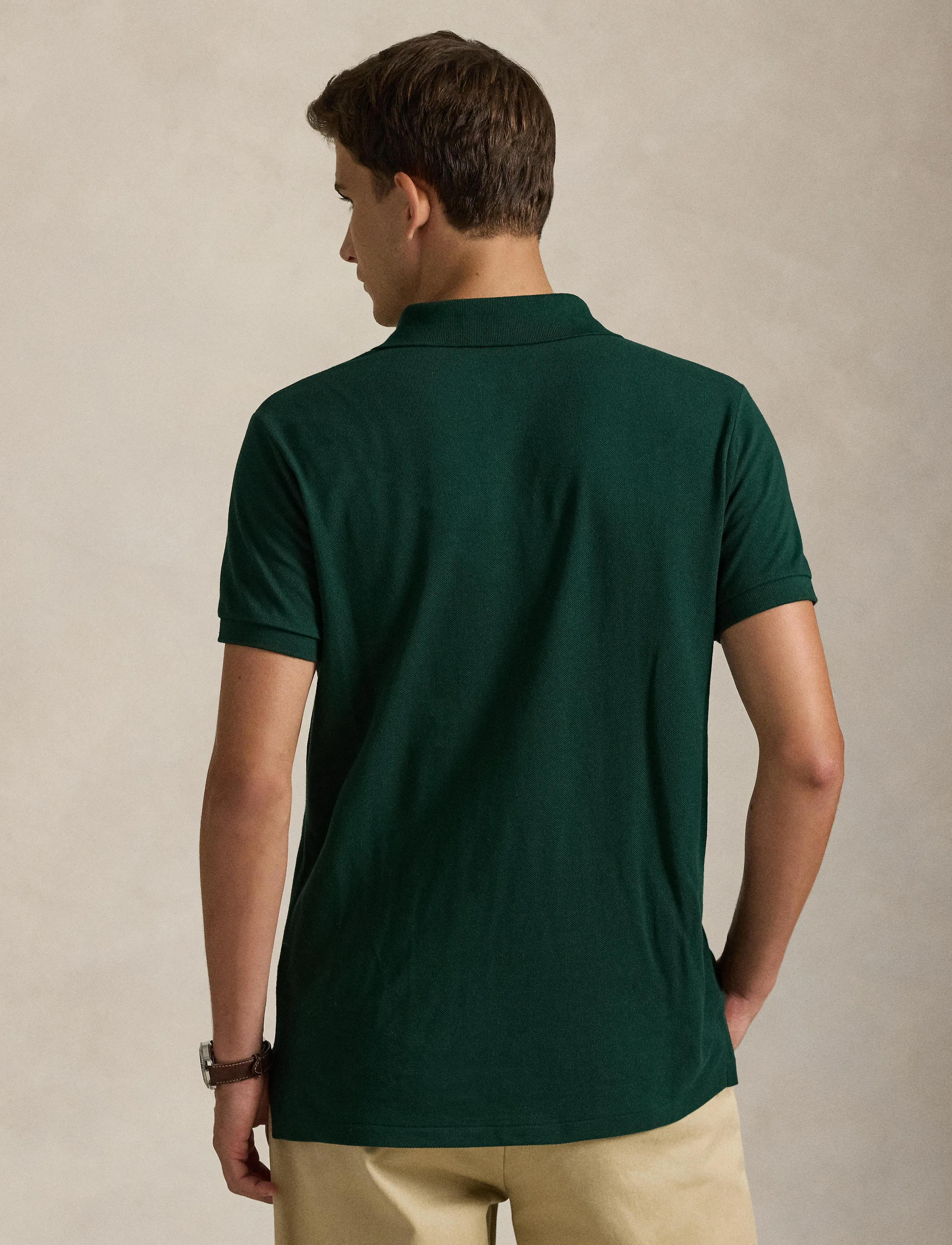 Polo Ralph Lauren - BASIC MESH-SSL-KNT - polo marškinėliai trumpomis rankovėmis - college green/c39 - 2
