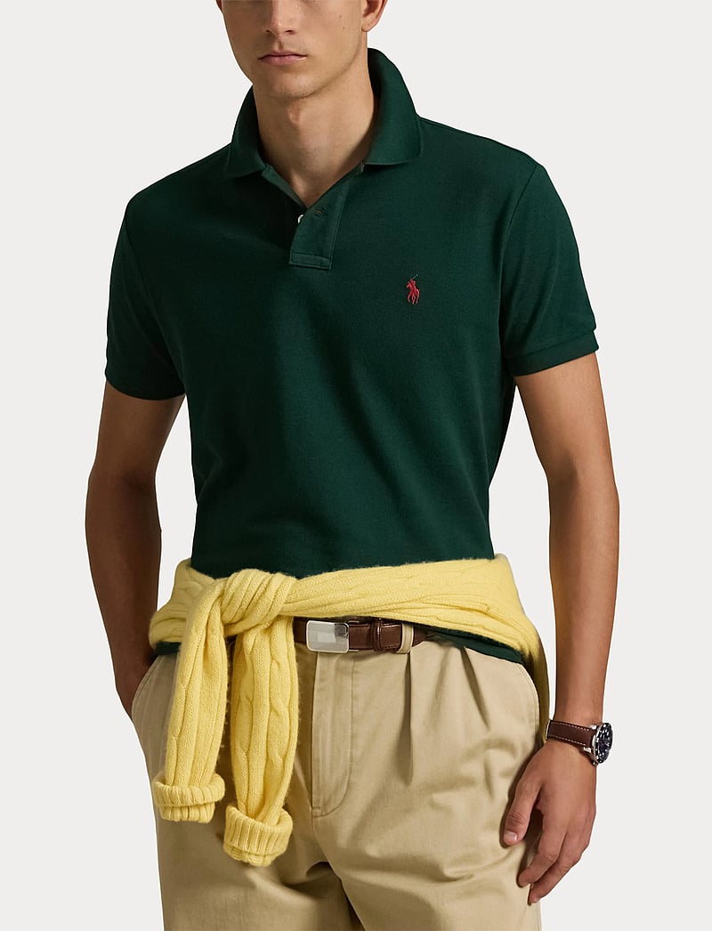 Polo Ralph Lauren - BASIC MESH-SSL-KNT - kortærmede poloer - college green/c39 - 5