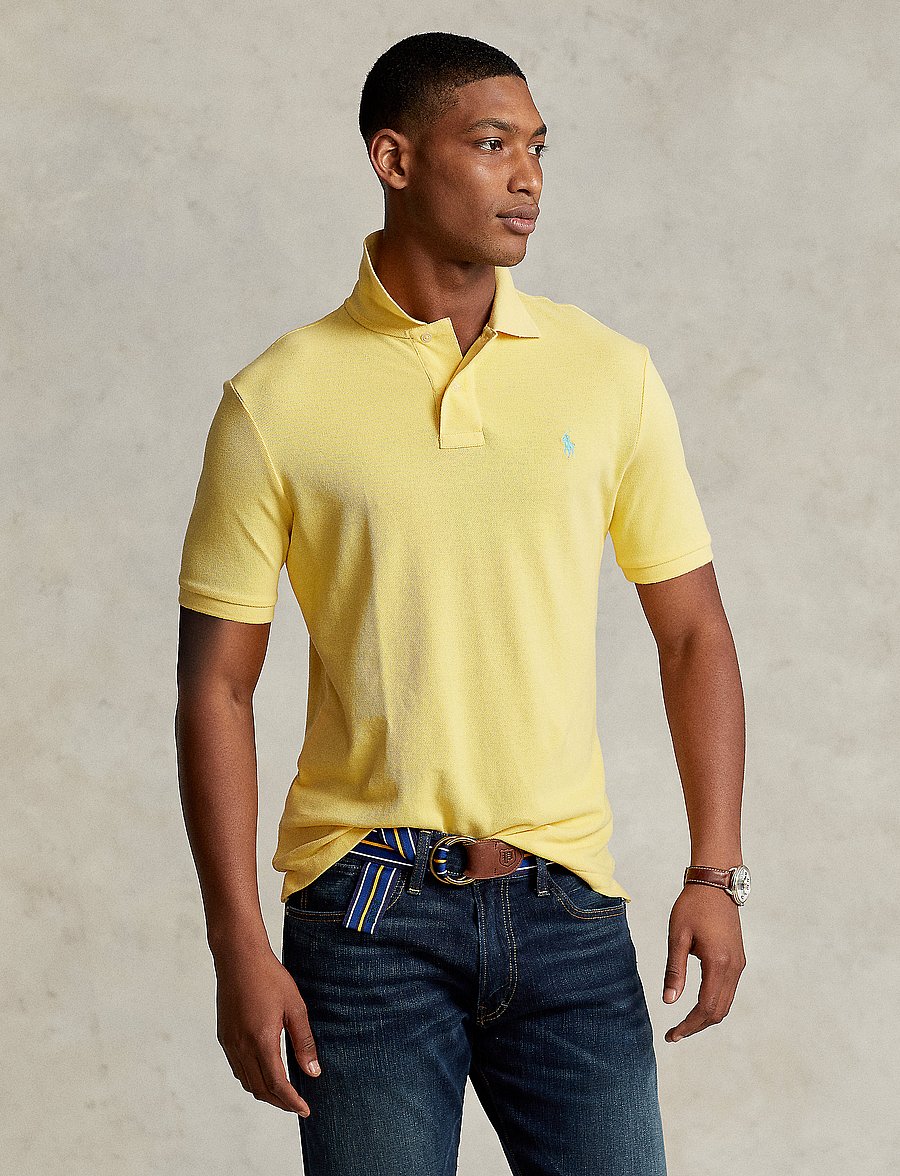Polo Ralph Lauren - The Iconic Mesh Polo Shirt - kurzärmelig - corn yellow/c6103 - 0