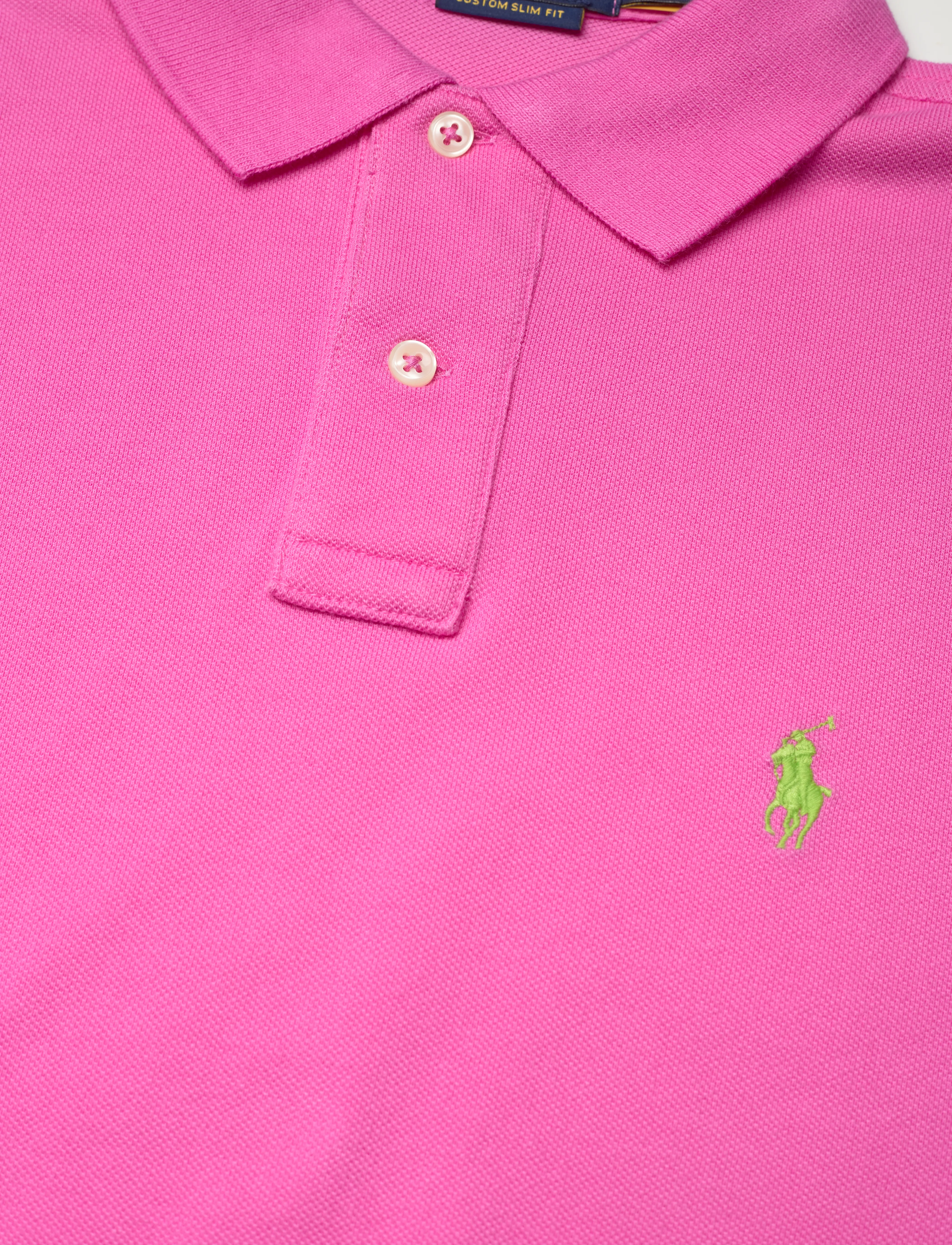 Polo Ralph Lauren - The Iconic Custom Slim Fit Mesh Polo - kortärmade pikéer - dalia pink /c5368 - 3