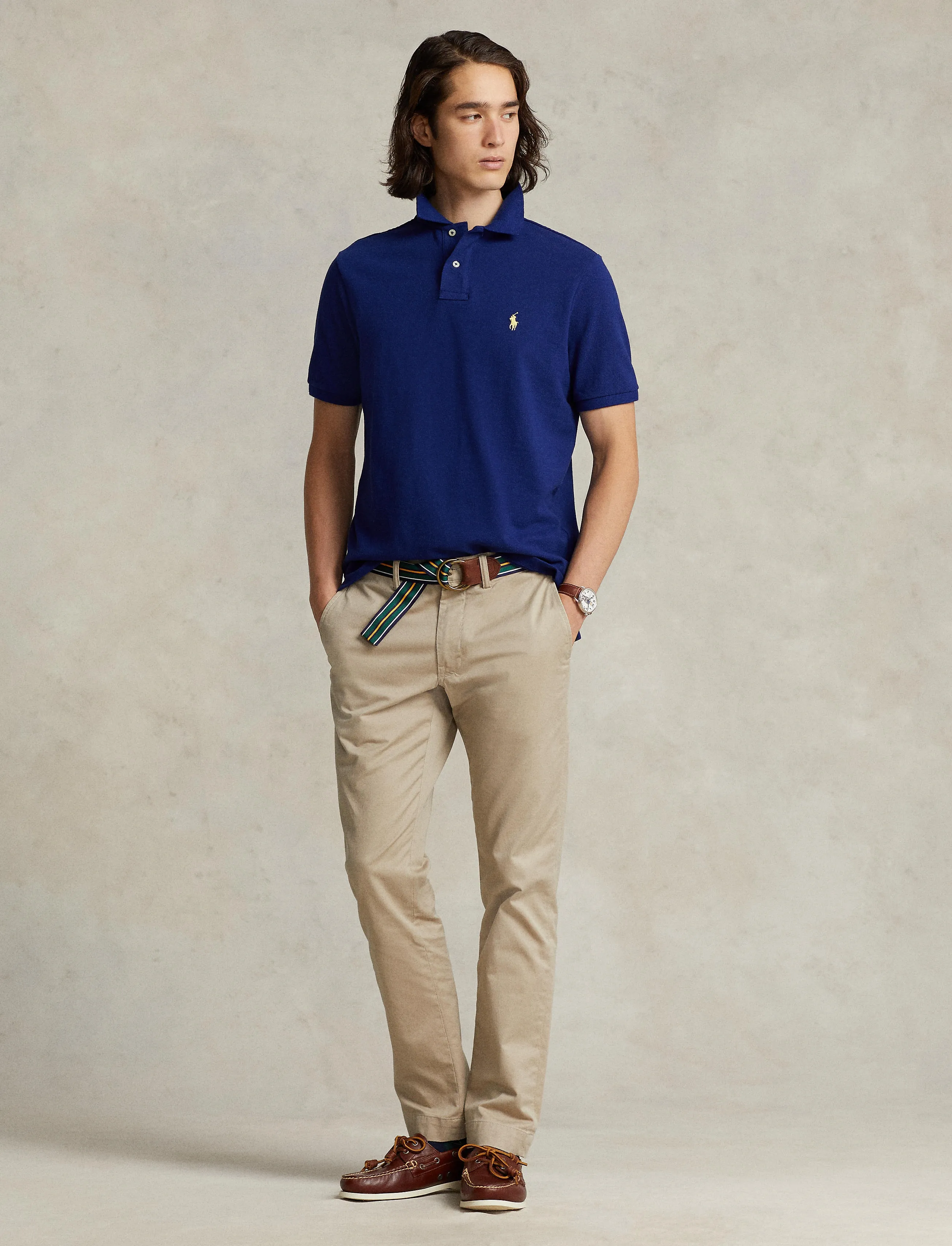 Polo Ralph Lauren The Iconic Custom Slim Fit Mesh Polo - Kortärmade pikéer - FALL ROYAL/C1229 / blue