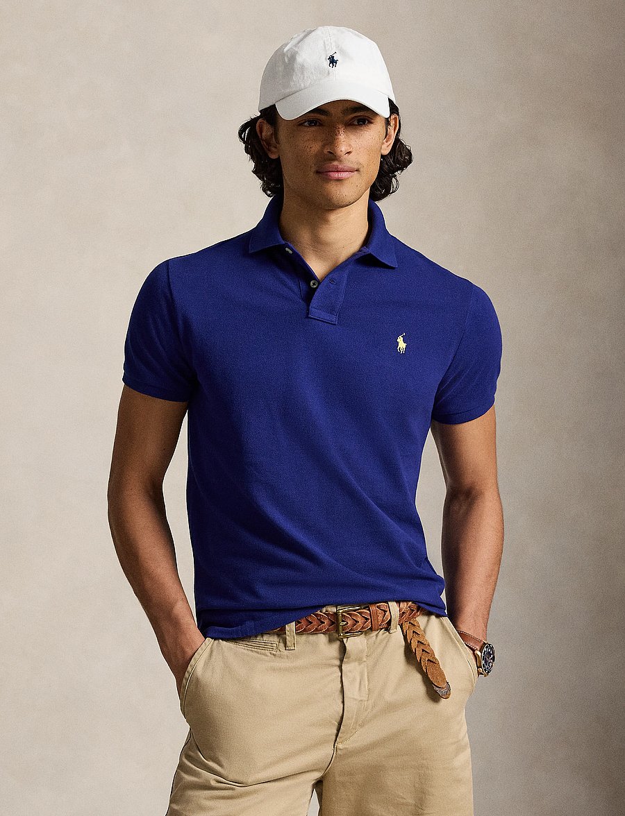 Polo Ralph Lauren - The Iconic Mesh Polo Shirt - kurzärmelig - fall royal/c1229 - 0