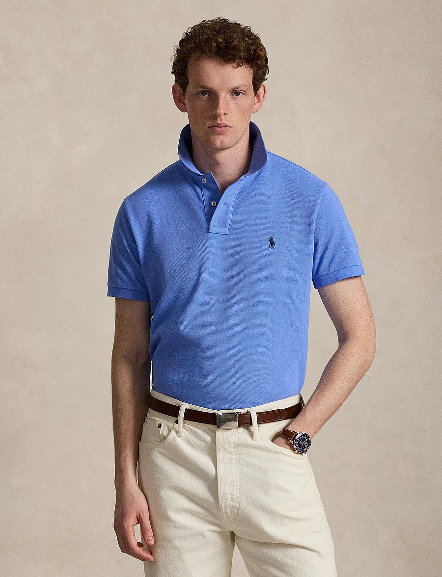 Polo Ralph Lauren - BASIC MESH-SSL-KNT - kurzärmelig - harbor island blu - 0