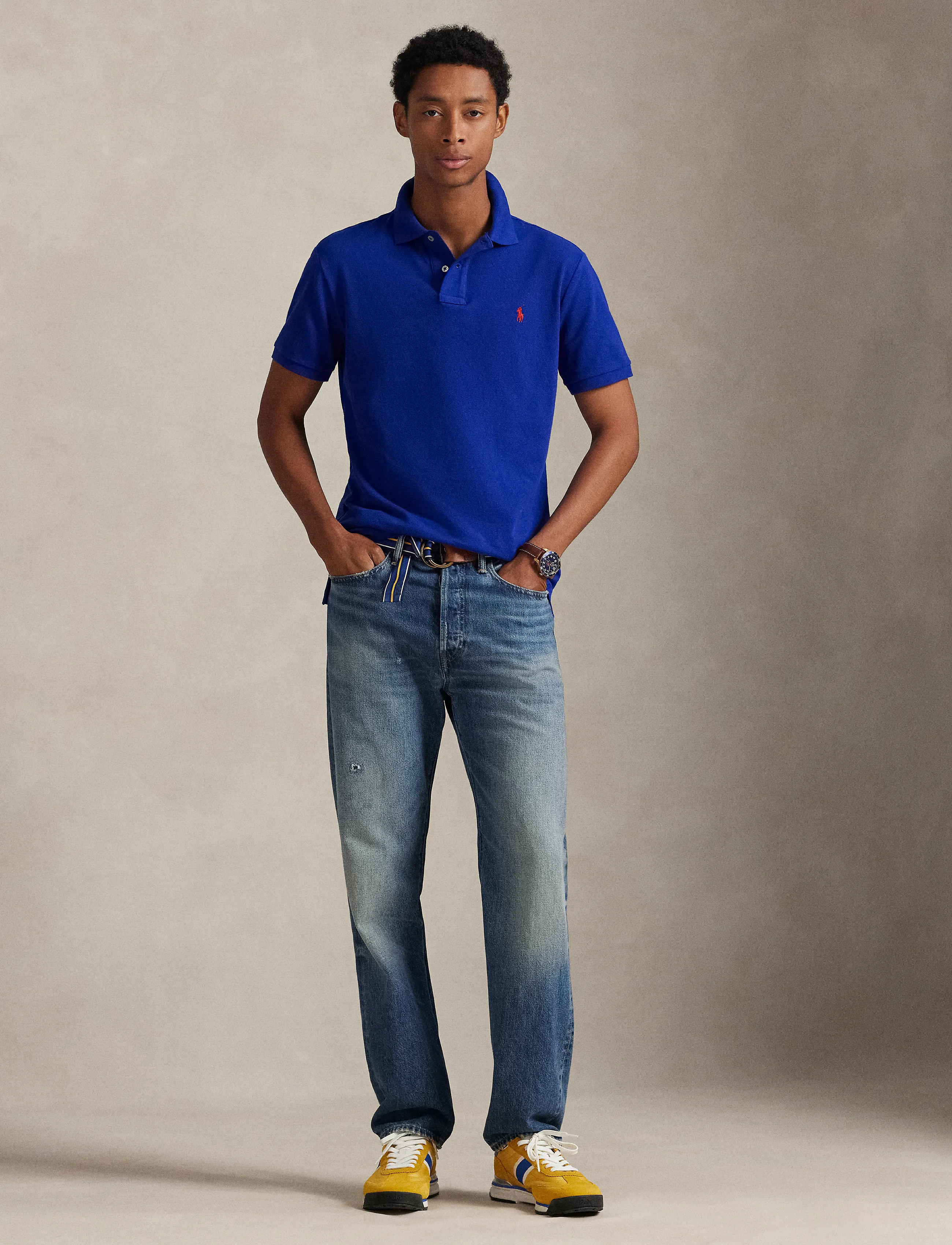 The Iconic Custom Slim Fit Mesh Polo 6