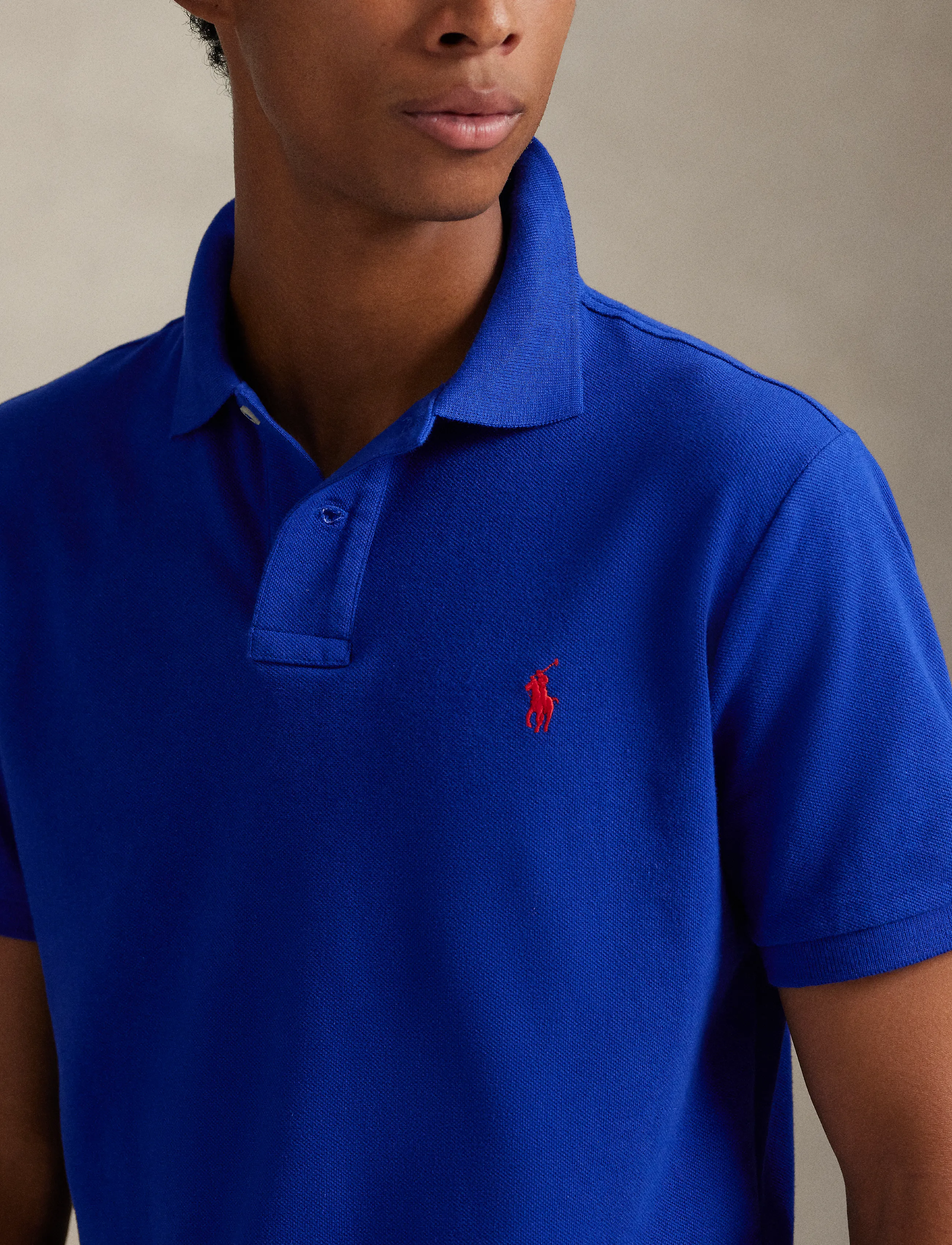 The Iconic Custom Slim Fit Mesh Polo 7