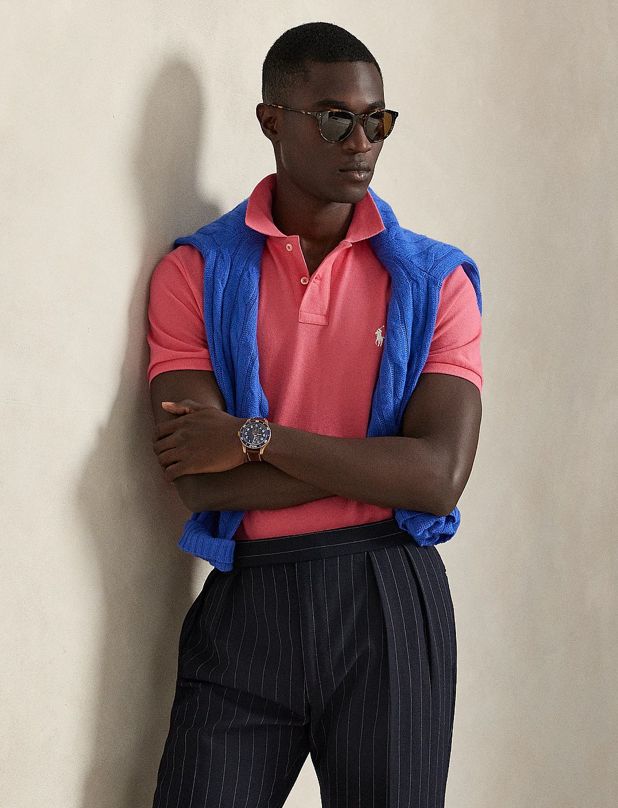 Polo Ralph Lauren - BASIC MESH-SSL-KNT - kurzärmelig - hot pink/c2740 - 2