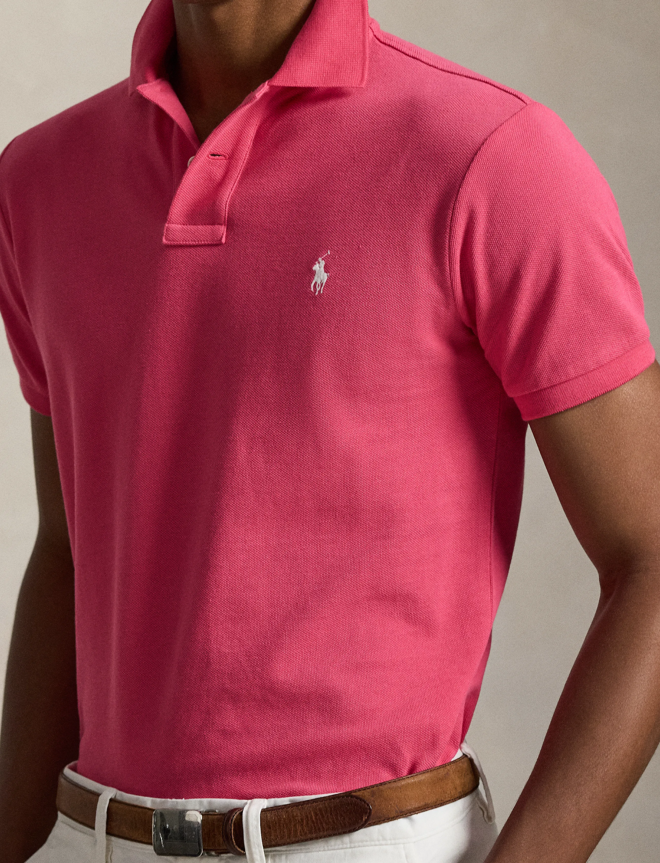 Polo Ralph Lauren - BASIC MESH-SSL-KNT - kurzärmelig - hot pink/c2740 - 4