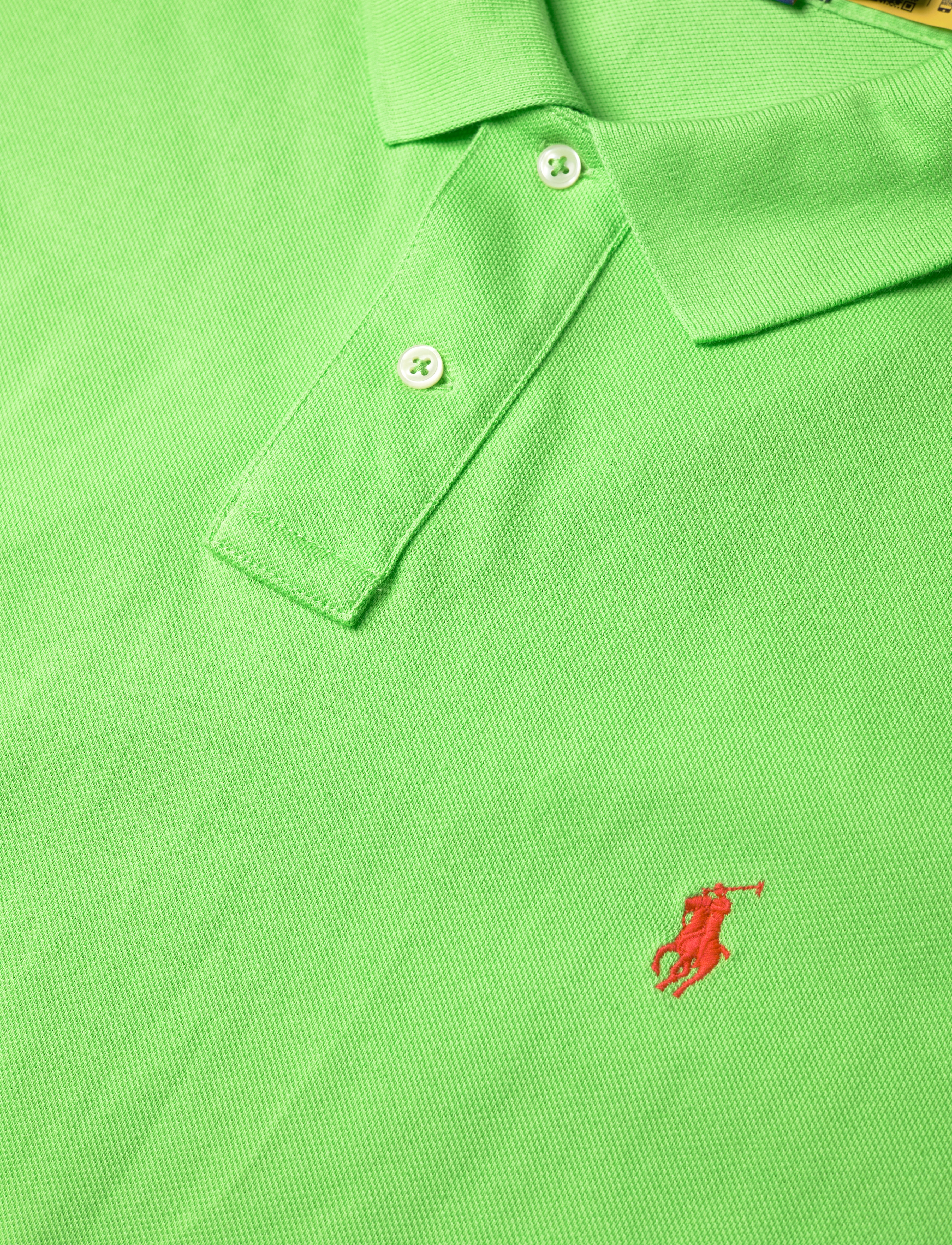 Polo Ralph Lauren - BASIC MESH-SSL-KNT - polo shirts - kiwi lime/c3867 - 3