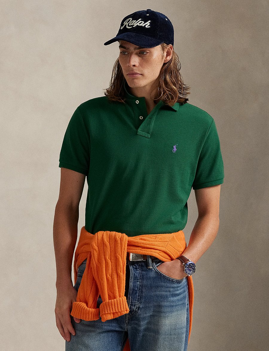 Polo Ralph Lauren - The Iconic Mesh Polo Shirt - kurzärmelig - new forest/c4649 - 0