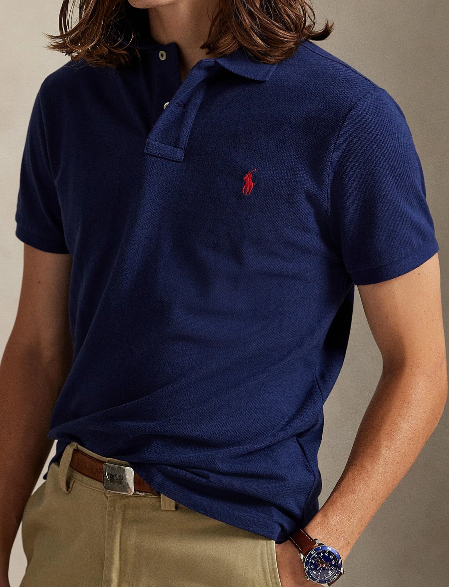 Polo Ralph Lauren - The Iconic Mesh Polo Shirt - polo shirts - newport navy/c387 - 4
