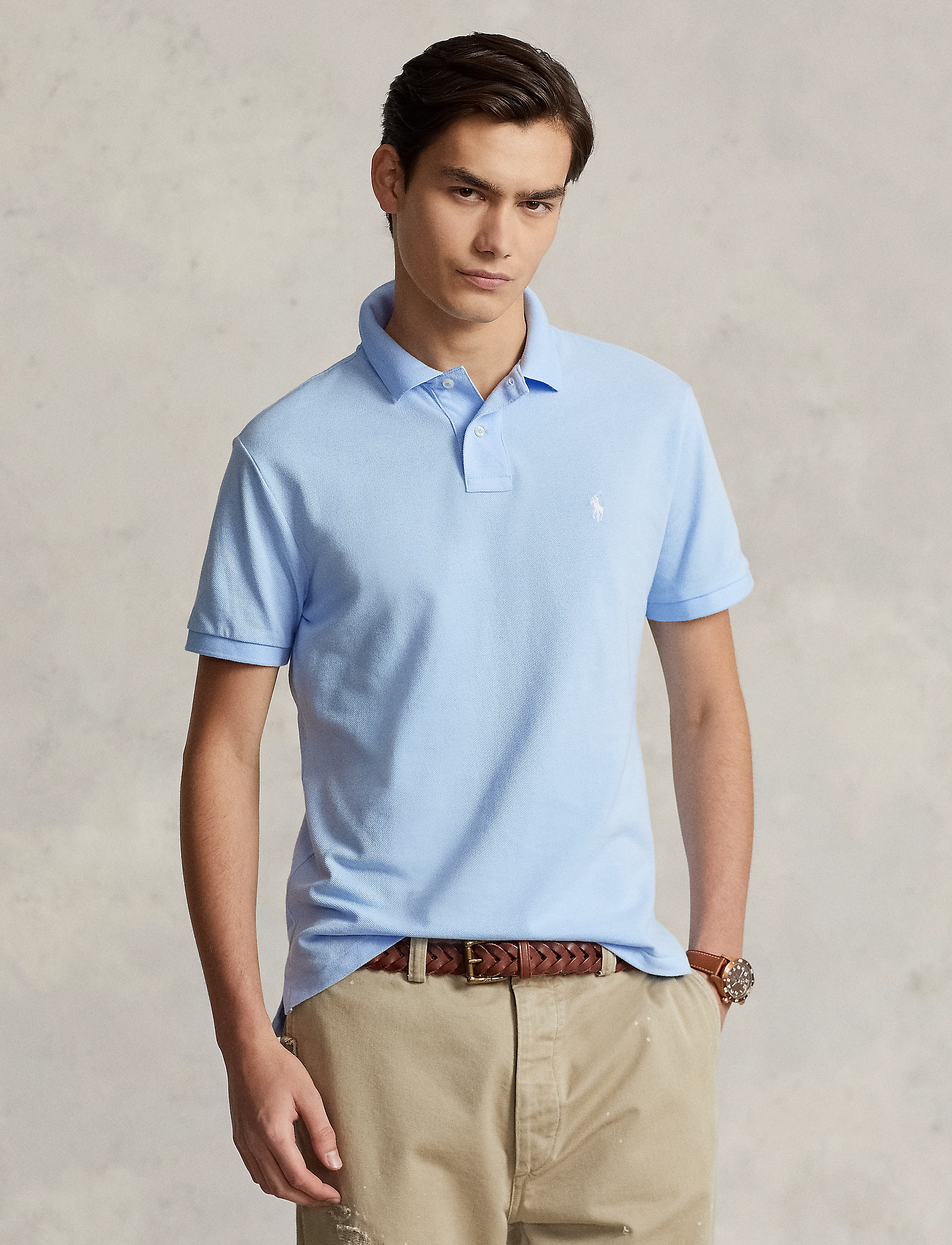 Polo Ralph Lauren BASIC MESH-SSL-KNT - Pikéer - OFFICE BLUE/C1750 / blue