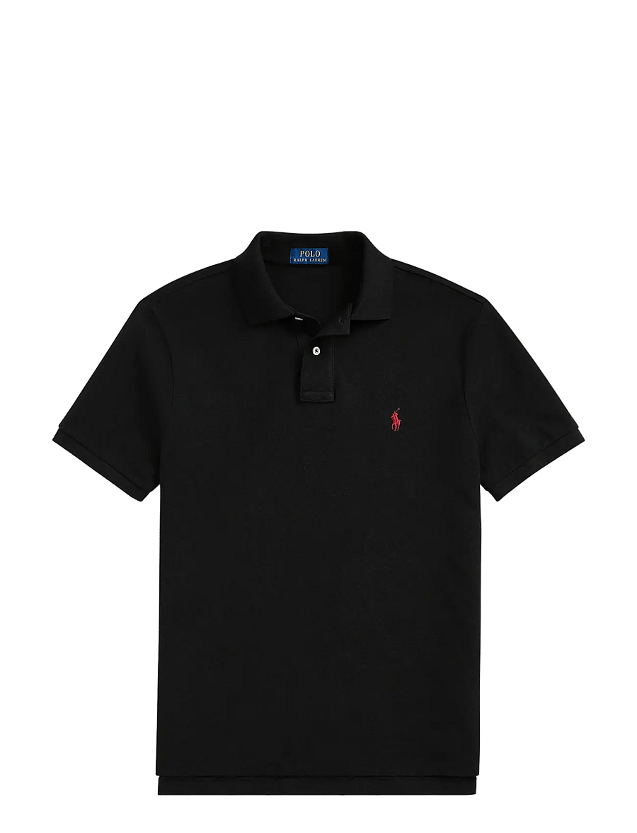 Polo Ralph Lauren - The Iconic Custom Slim Fit Mesh Polo - lühikeste varrukatega polod - polo black/c3870 - 1