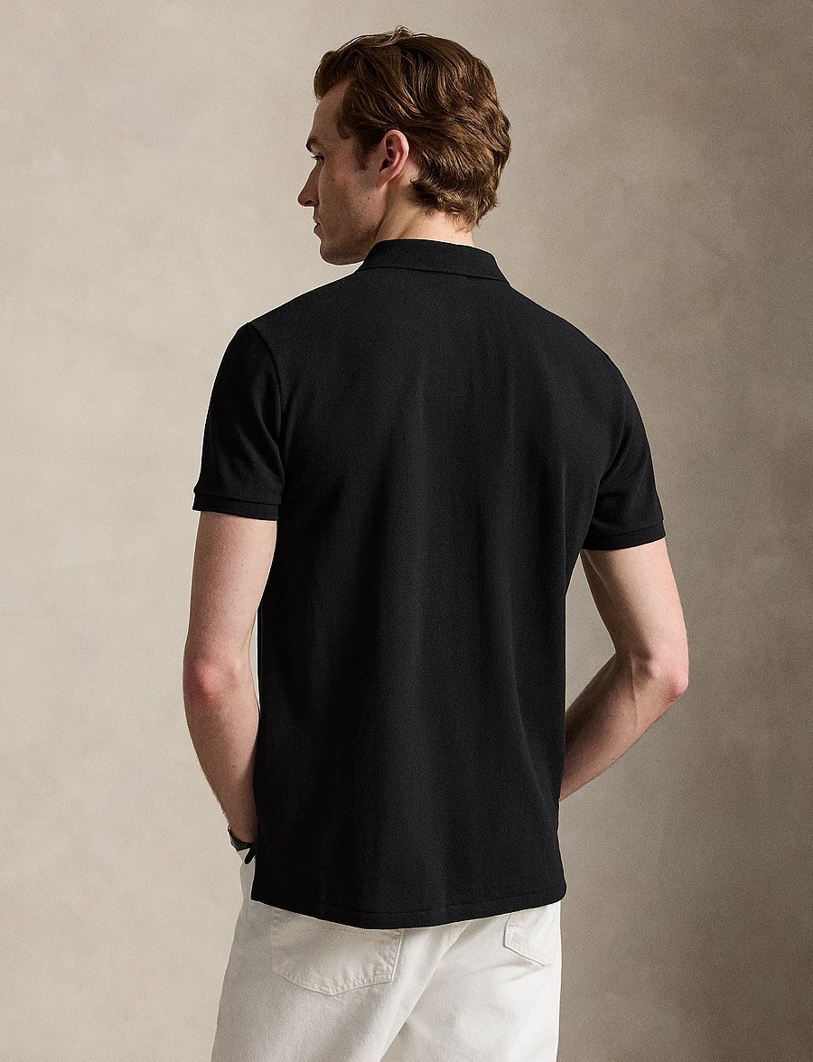 Polo Ralph Lauren - The Iconic Custom Slim Fit Mesh Polo - lühikeste varrukatega polod - polo black/c3870 - 2