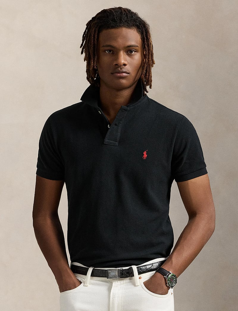 Polo Ralph Lauren - The Iconic Mesh Polo Shirt - kortärmade pikéer - polo black/c3870 - 3