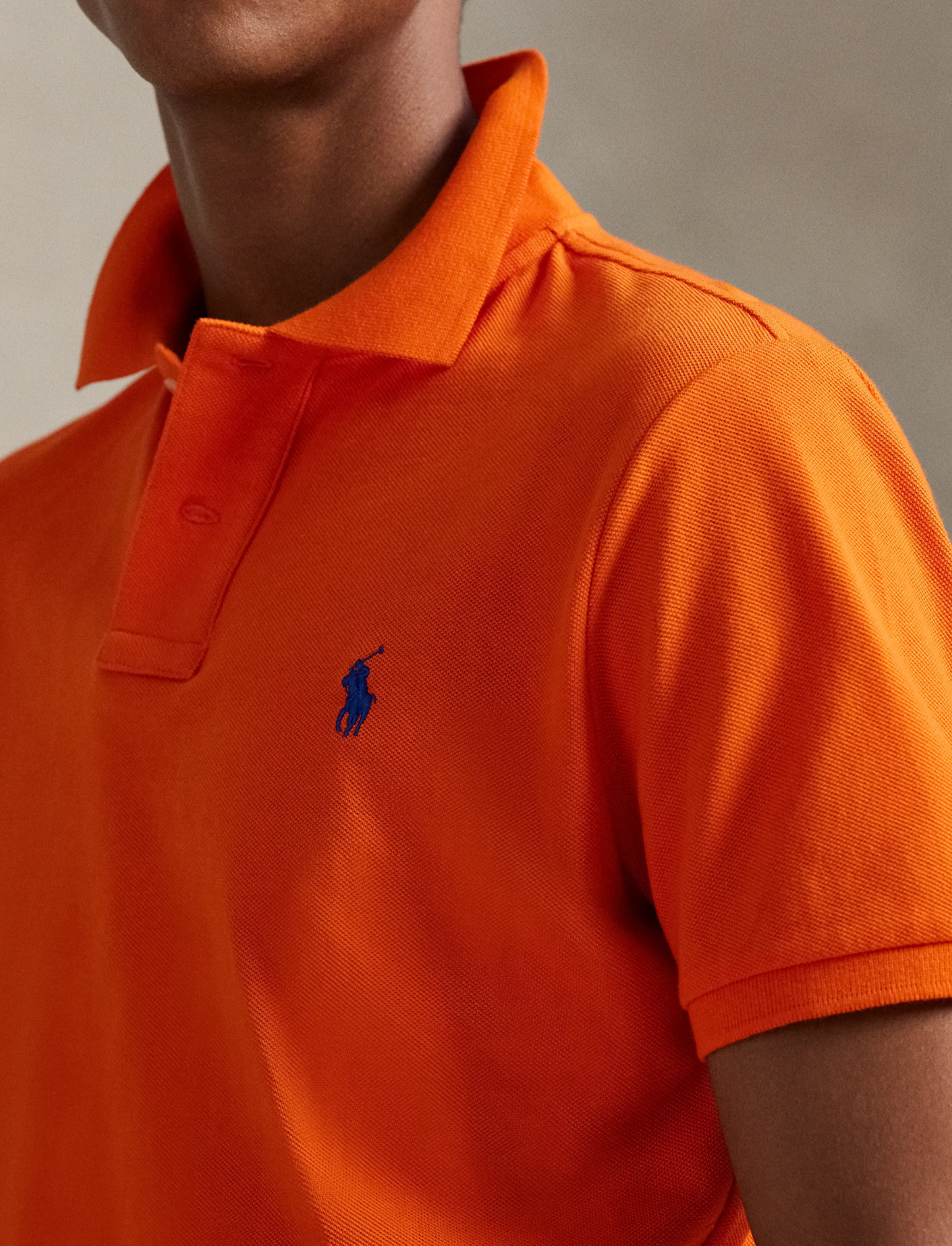 Polo Ralph Lauren - The Iconic Custom Slim Fit Mesh Polo - kurzärmelig - sailing orange/c7 - 3