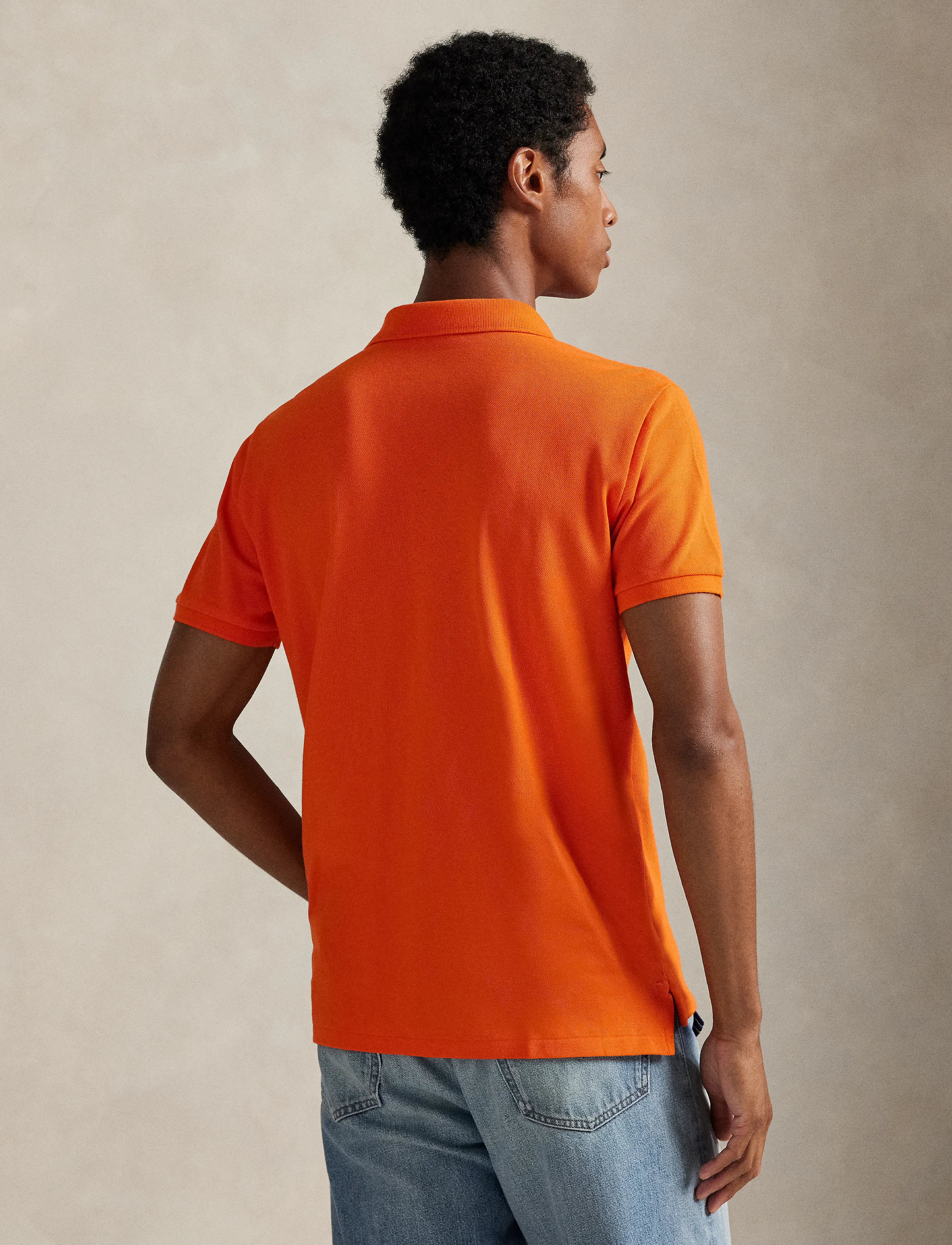 Polo Ralph Lauren - The Iconic Custom Slim Fit Mesh Polo - kurzärmelig - sailing orange/c7 - 4