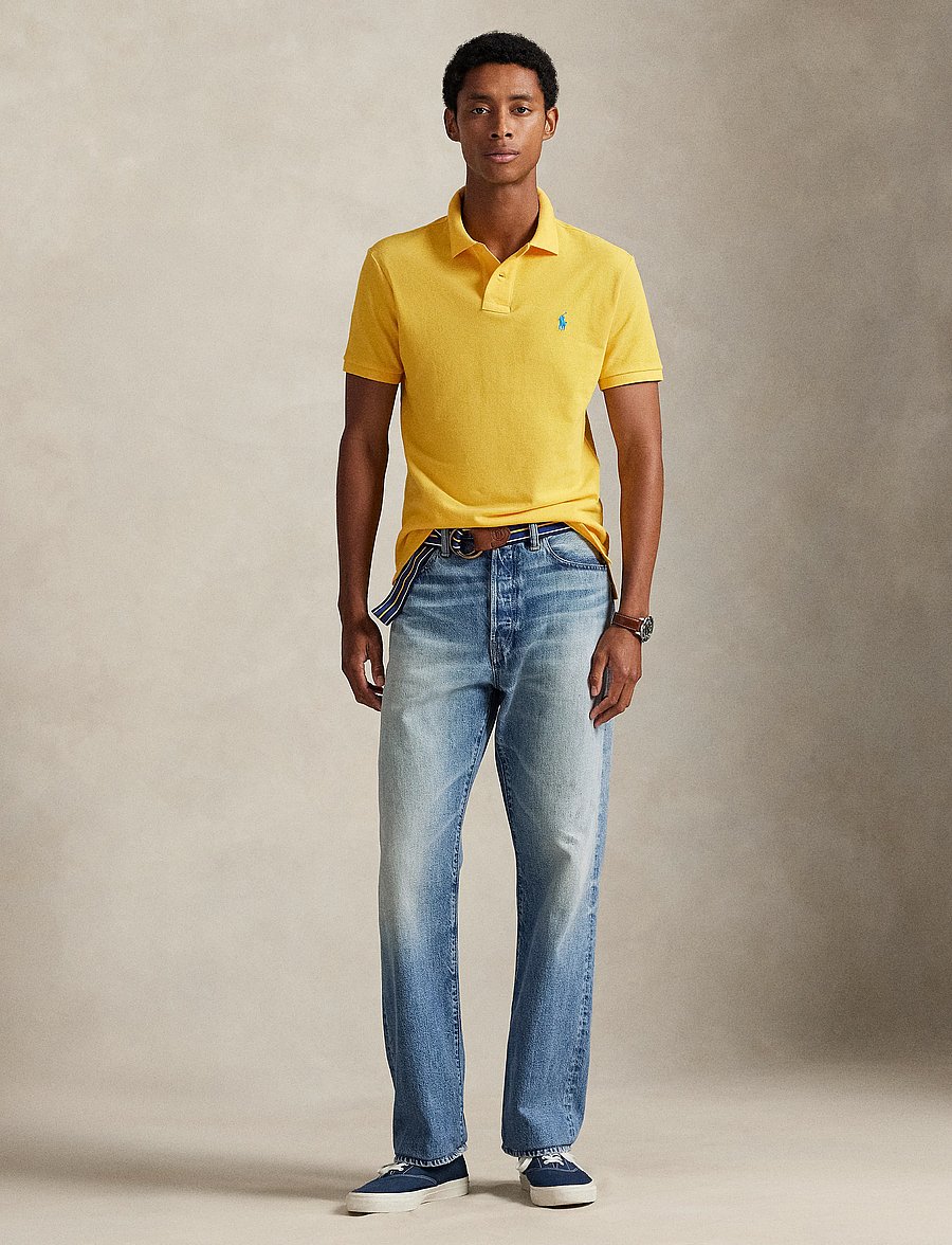 Polo Ralph Lauren - The Iconic Mesh Polo Shirt - kurzärmelig - yellowfin/c7370 - 4
