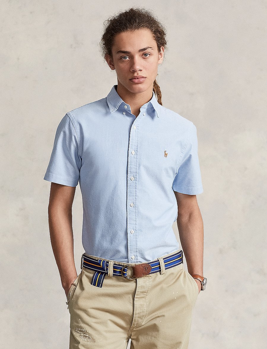 Polo Ralph Lauren - Slim Fit Oxford Shirt - shoppa efter tillfälle - bsr blue - 0