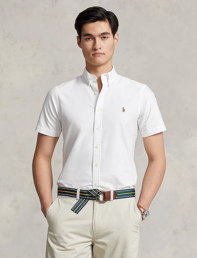 Polo Ralph Lauren - Slim Fit Oxford Shirt - basic skjortor - bsr white - 0