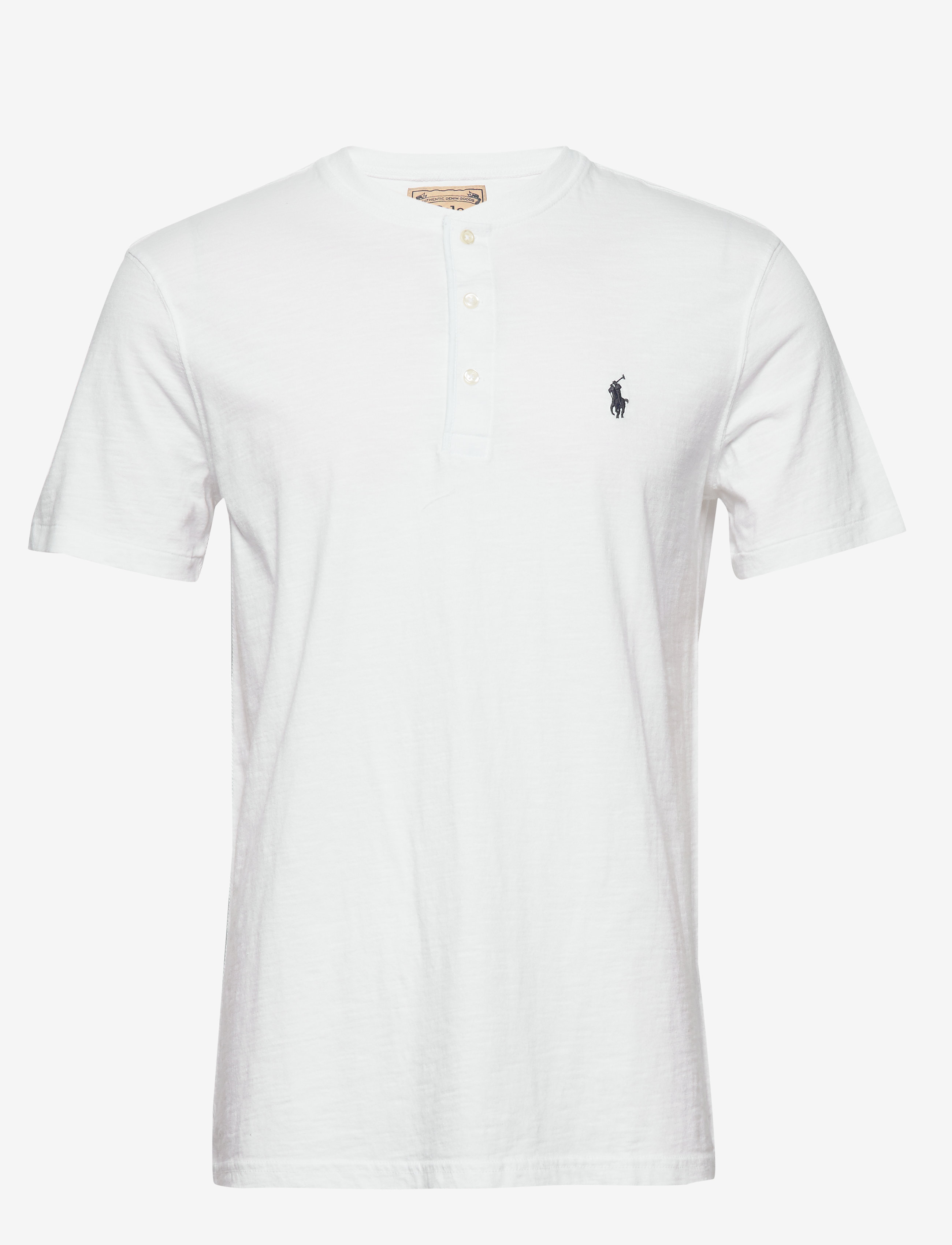 Polo Ralph Lauren - Slub Jersey Henley Shirt - white - 0