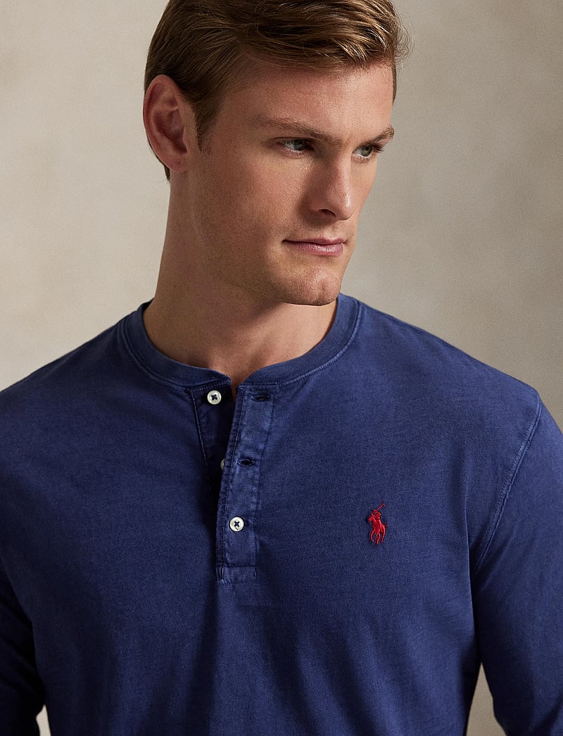 Polo Ralph Lauren Slub Jersey Henley Shirt (RAF710790058) Long