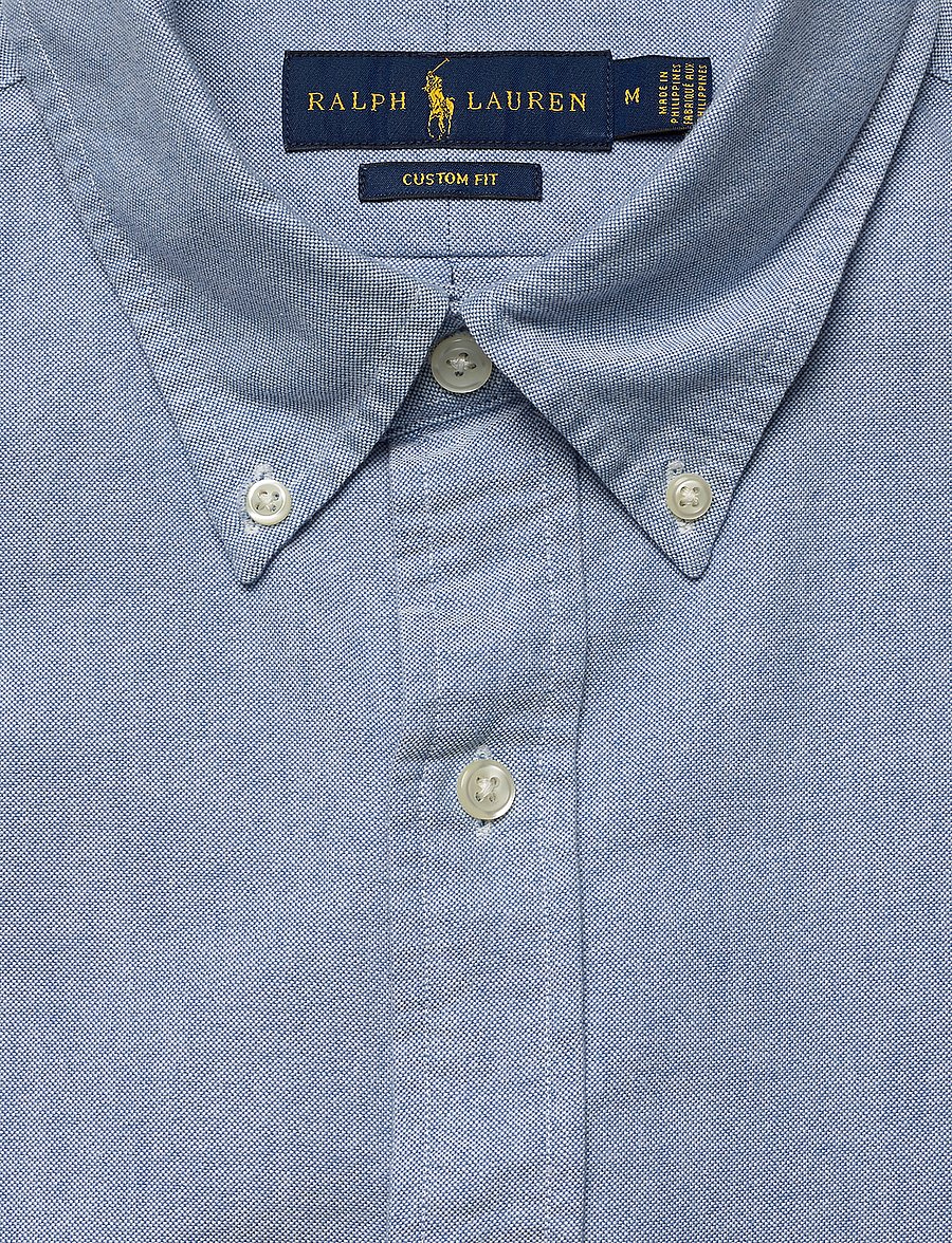 Polo Ralph Lauren - Custom Fit Striped Oxford Shirt - oxford skjorter - blue - 3