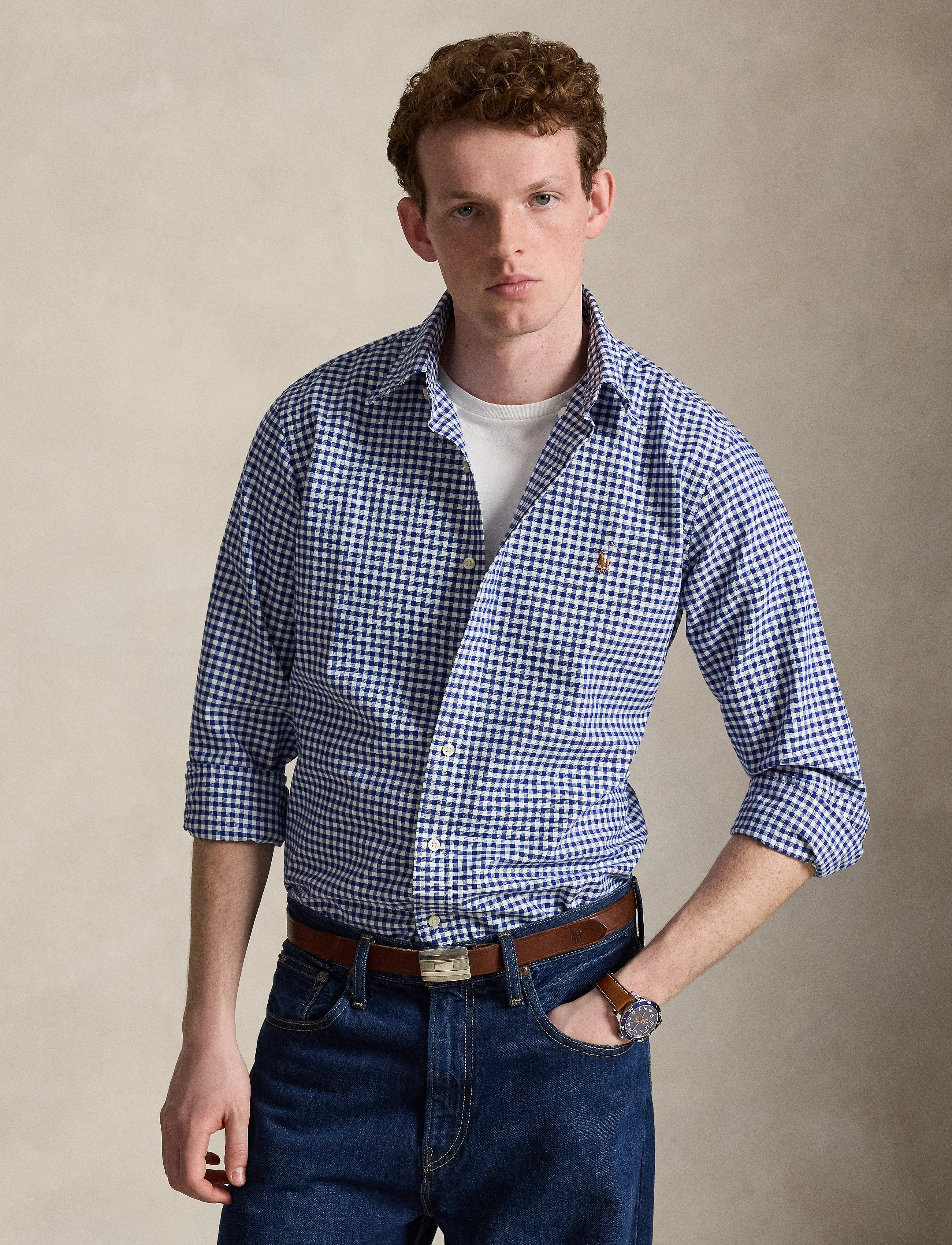 Polo Ralph Lauren Custom Fit Striped Oxford Shirt oxfordskjortor herr – bild 2
