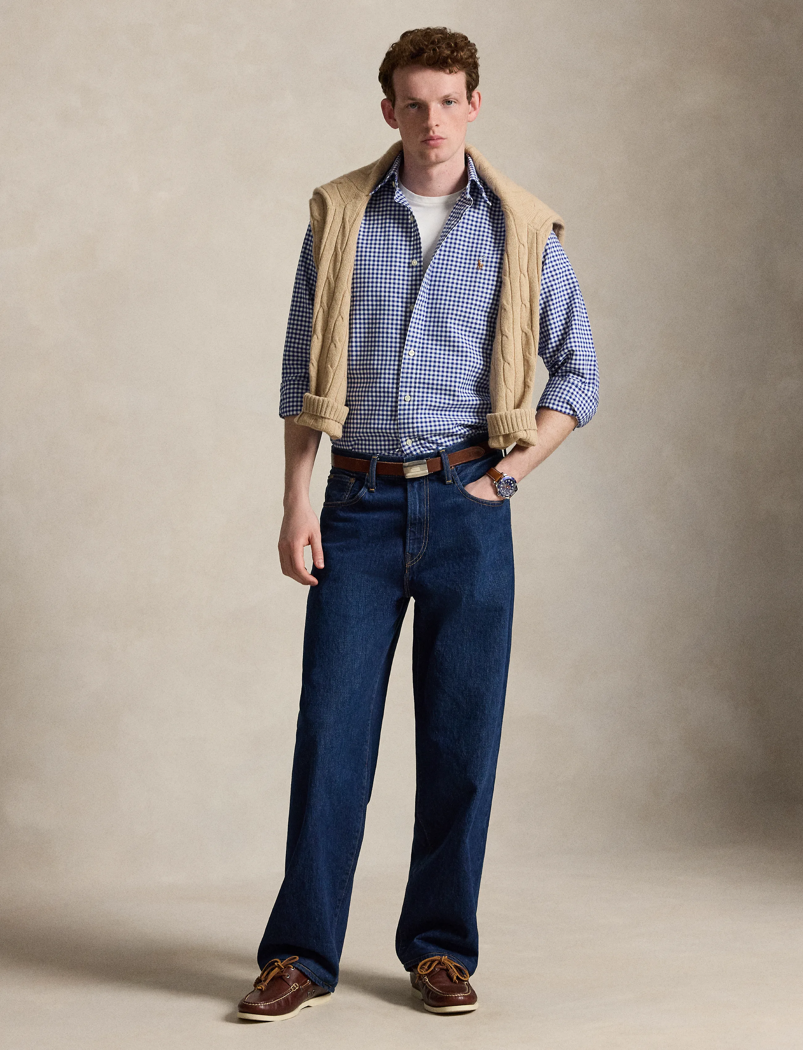 Polo Ralph Lauren - Custom Fit Oxford Shirt - oxfordi särgid - blue/white gingha - 4