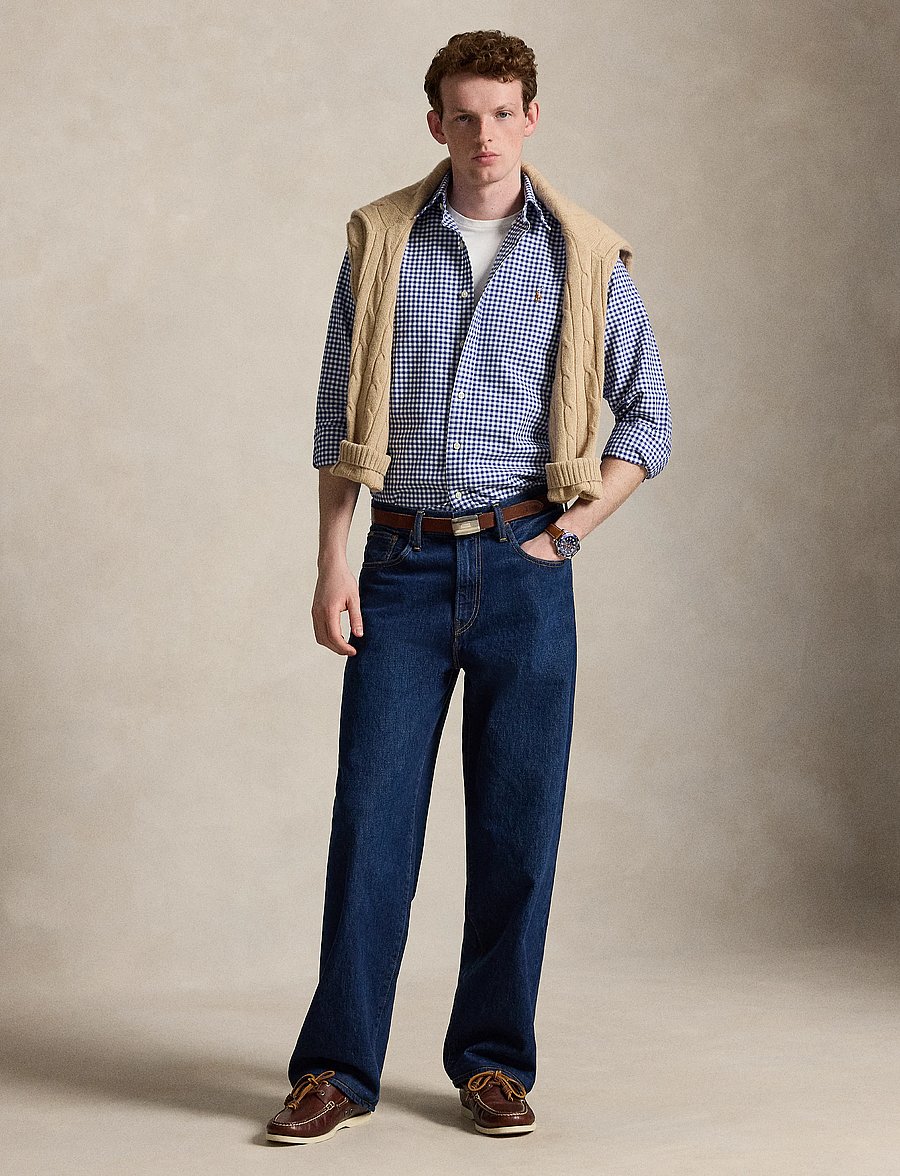Polo Ralph Lauren - Custom Fit Oxford Shirt - oxfordi särgid - blue/white gingha - 4