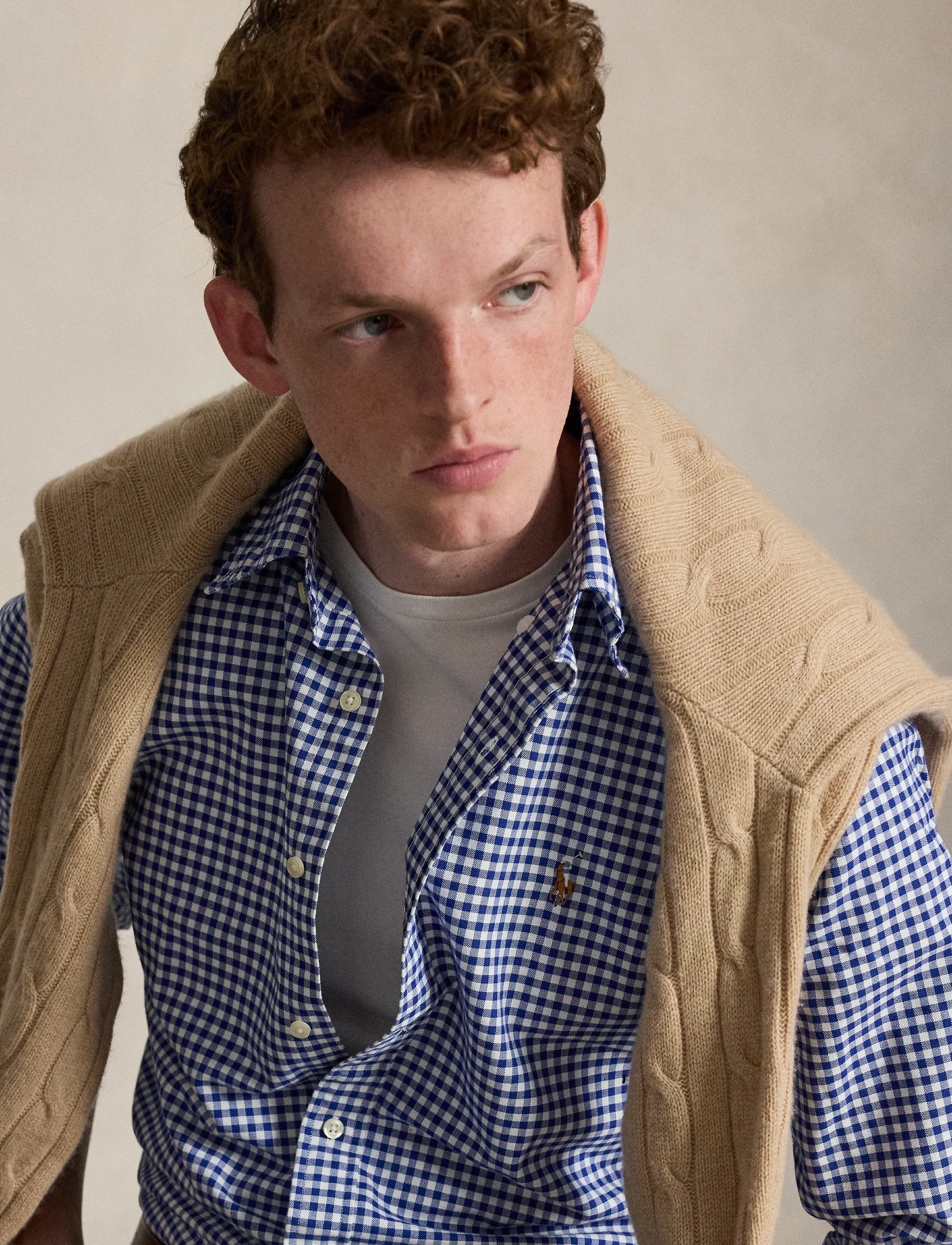 Polo Ralph Lauren - Custom Fit Oxford Shirt - oxfordi särgid - blue/white gingha - 5