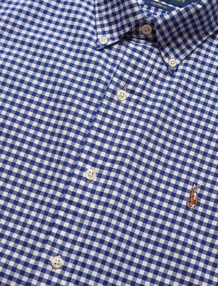 Polo Ralph Lauren - Custom Fit Striped Oxford Shirt - oxford-hemden - blue/white gingha - 4