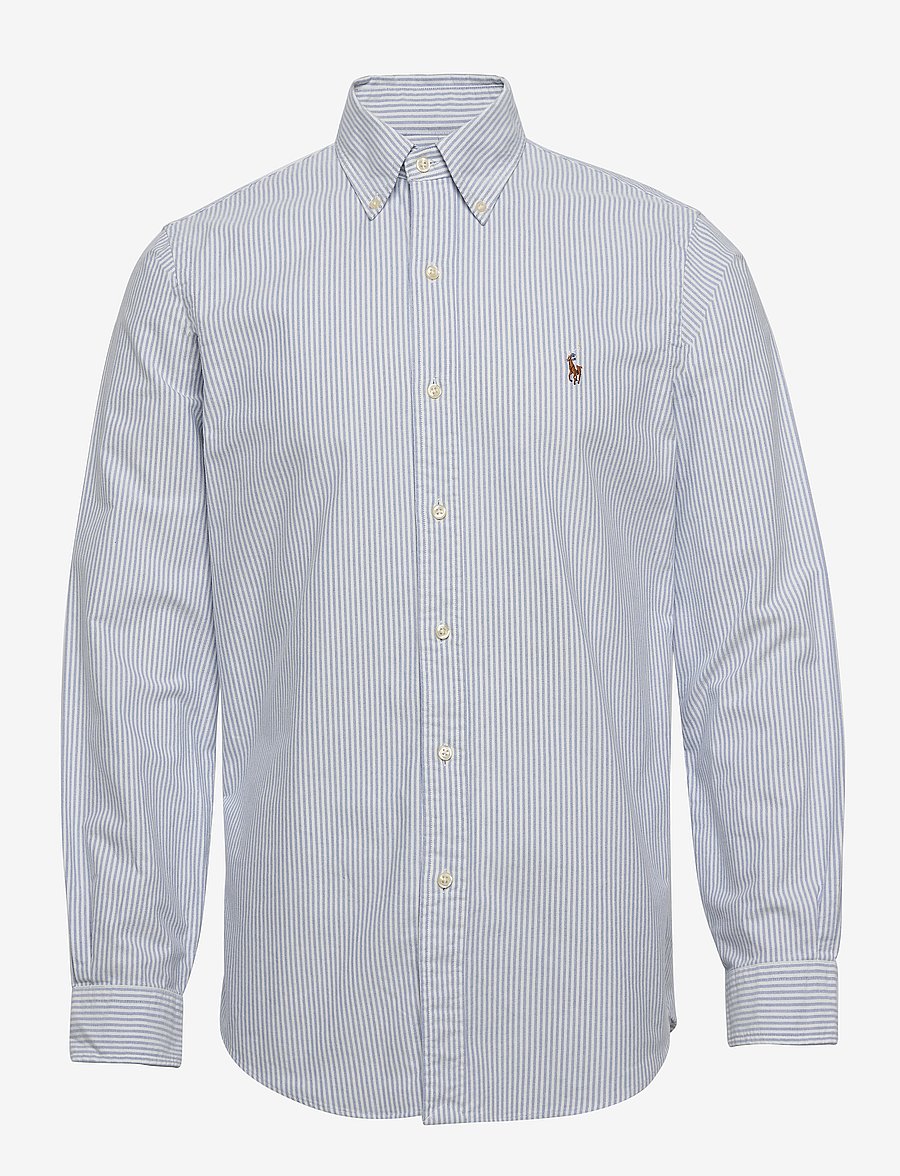 Polo Ralph Lauren - Custom Fit Striped Oxford Shirt - oxford skjorter - blue/white stripe - 1