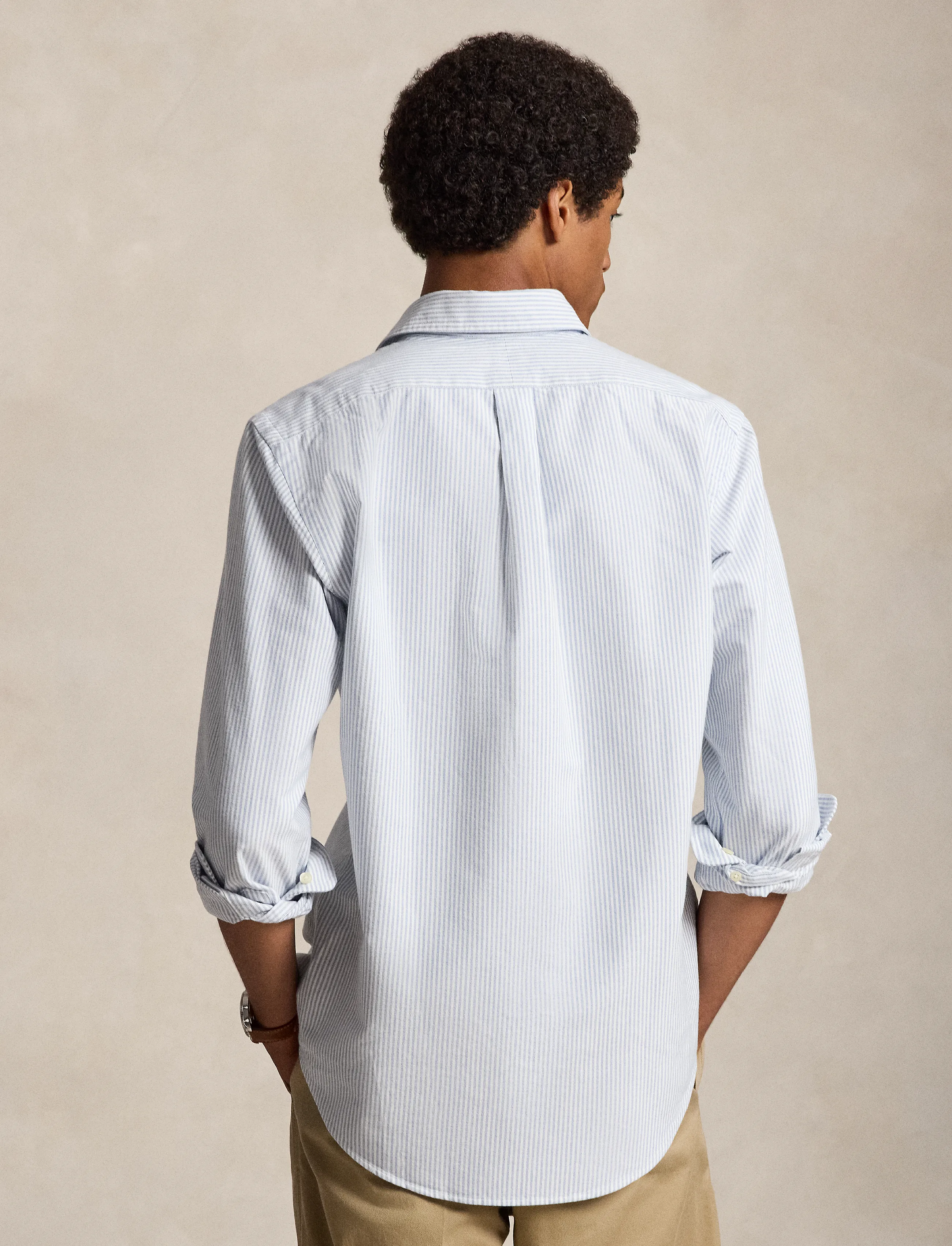 Polo Ralph Lauren - Custom Fit Striped Oxford Shirt - oxfordi särgid - blue/white stripe - 3