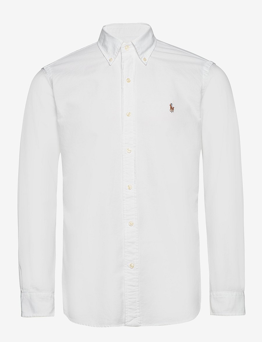 Polo Ralph Lauren - Custom Fit Striped Oxford Shirt - oxford shirts - white - 1