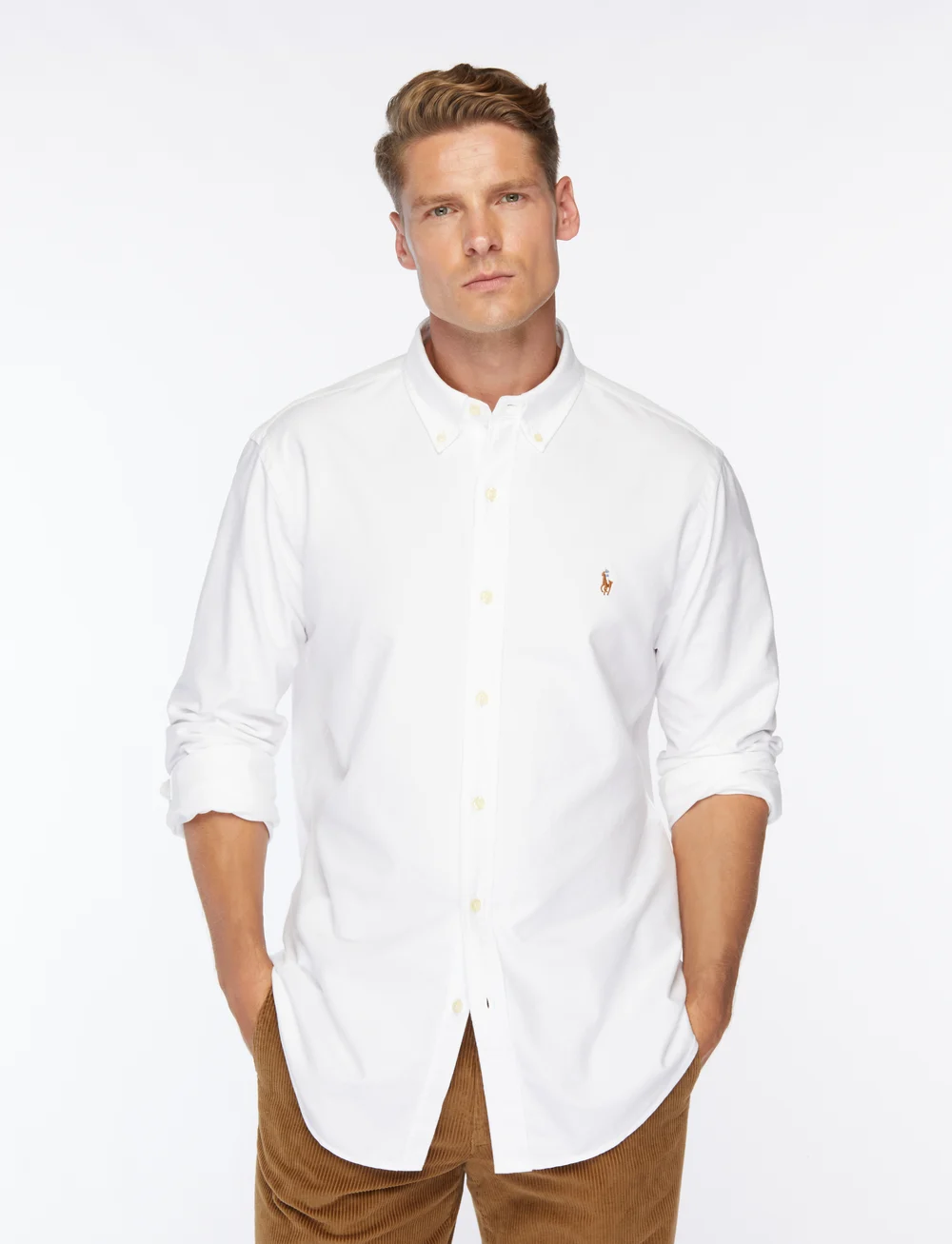 Polo Ralph Lauren - Custom Fit Oxford Shirt - basic-hemden - white - 0