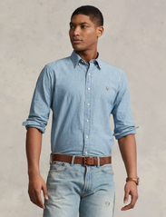 Polo Ralph Lauren - Custom Fit Chambray Shirt - chemises en jean - chambray - 0