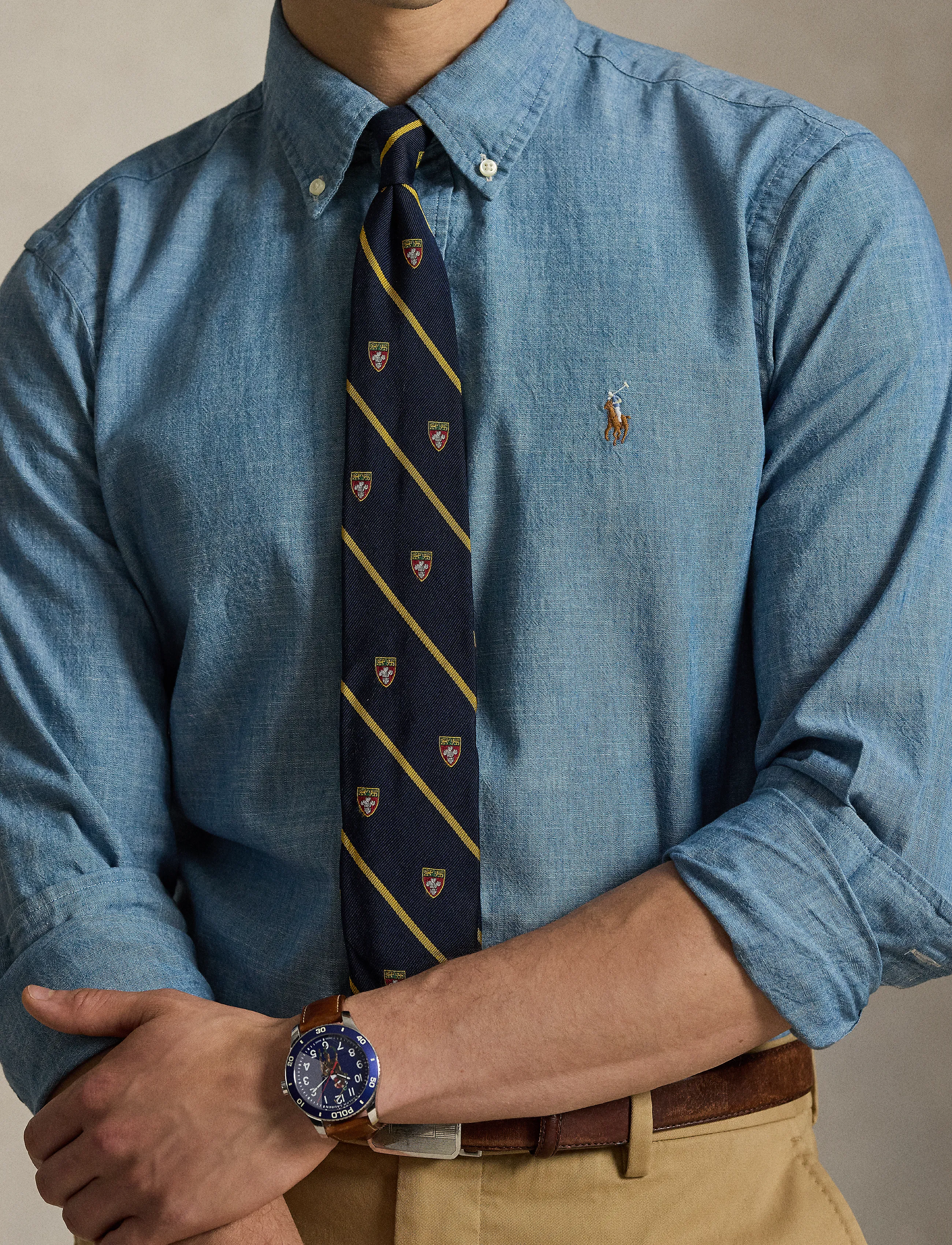 Polo Ralph Lauren Custom Fit Chambray Shirt casual skjortor herr – bild 6