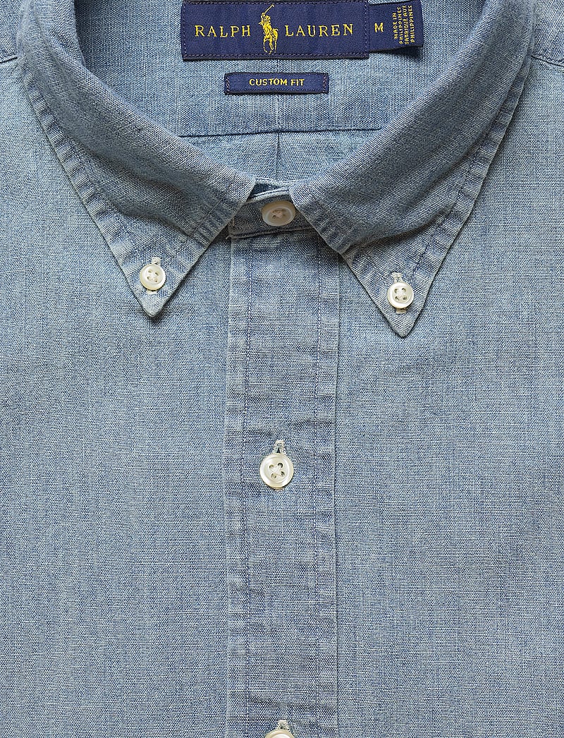 Polo Ralph Lauren - Custom Fit Chambray Shirt - denimskjorter - chambray - 3